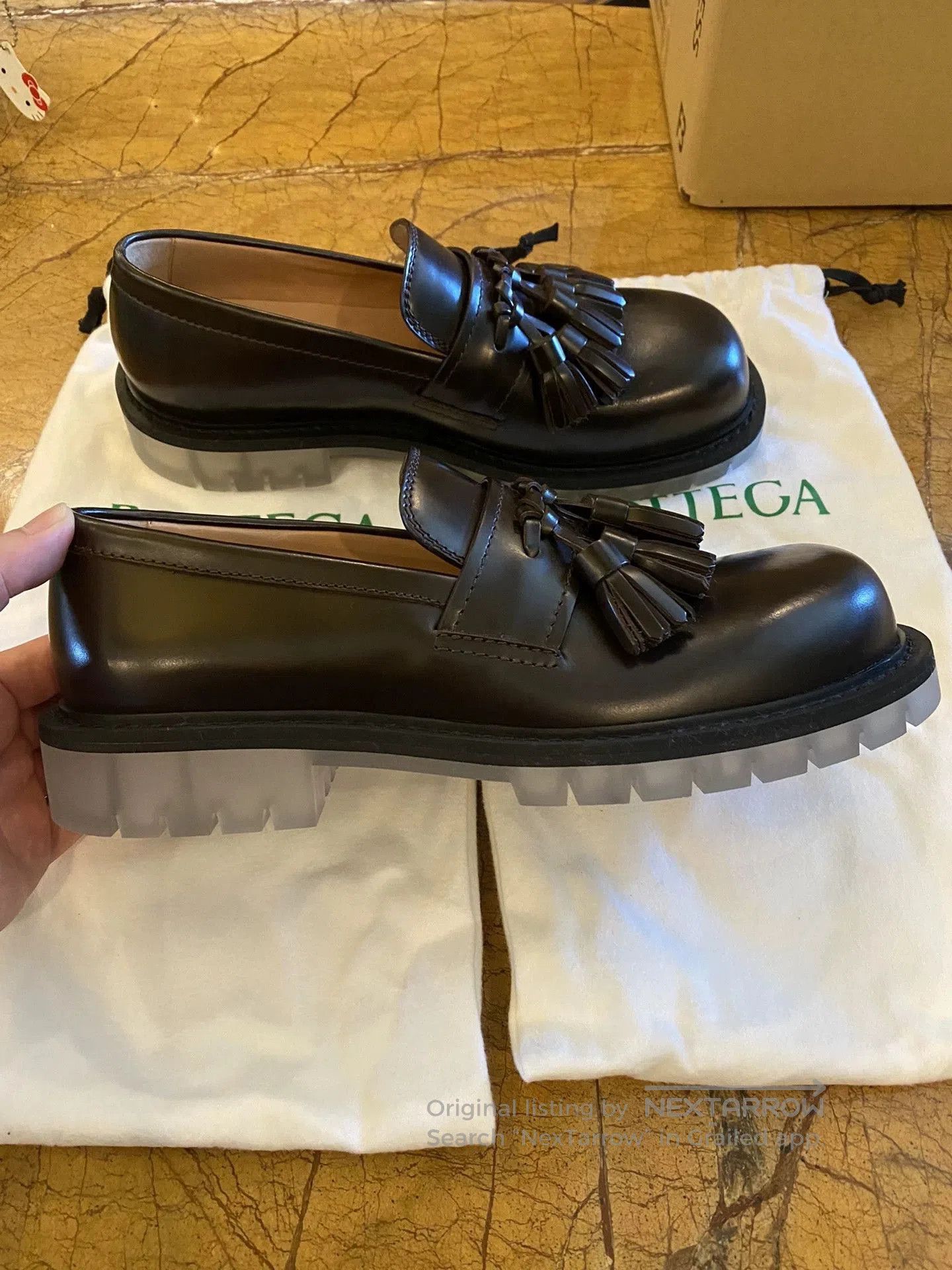 Bottega Veneta Black Tassel Slip. Size US 8 / EU 41 - 4 Thumbnail
