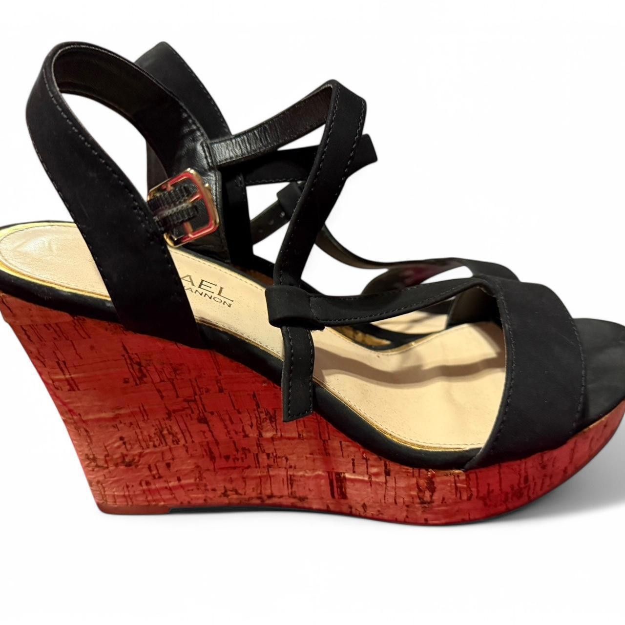 Michael Kors Michael Michael Kors Women's Black Wedge Sandals Size US 11 / IT 41 - 2 Thumbnail