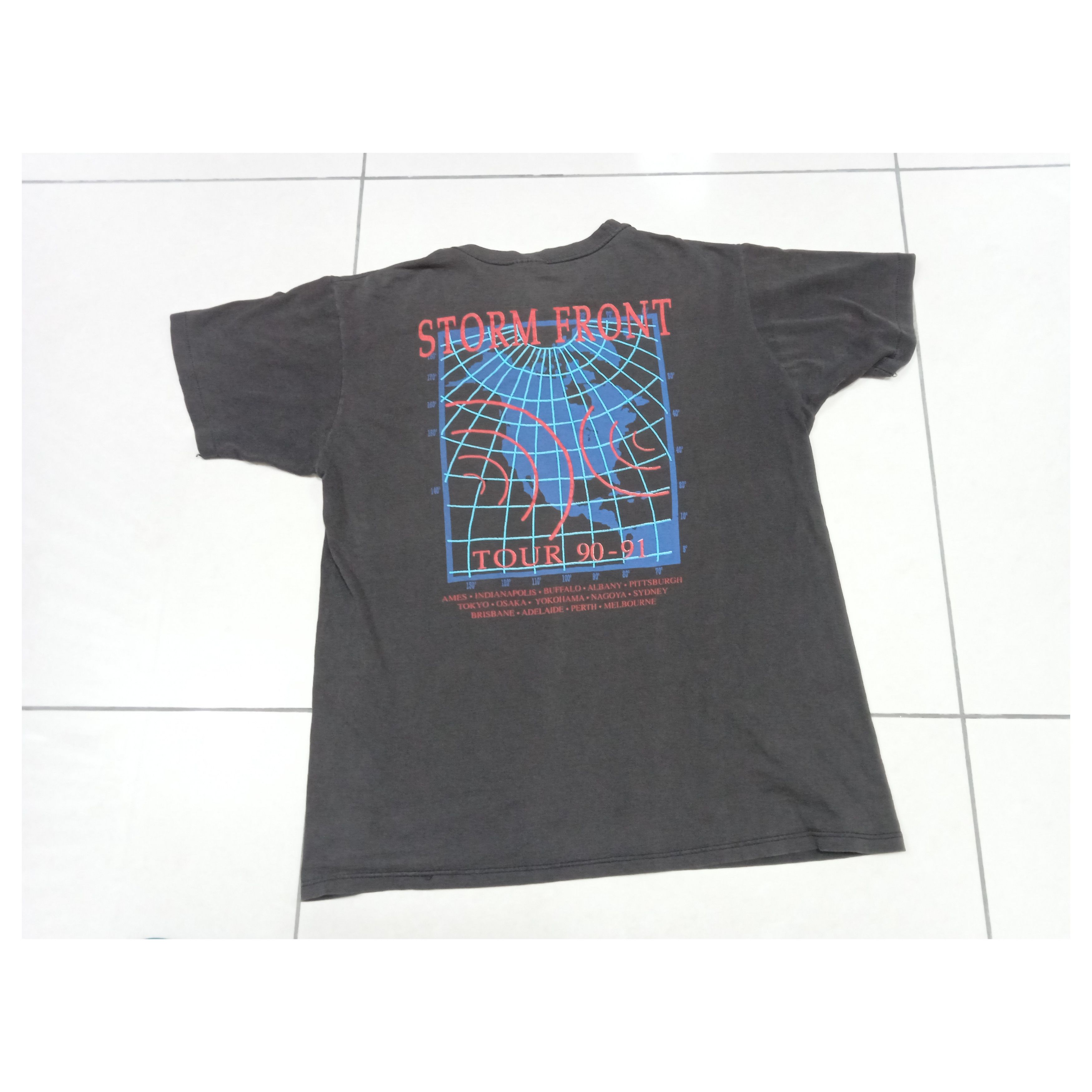 Other Vintage Thrashed Billy Joel Storm Front Tour 1990 T-Shirt Size US L / EU 52-54 / 3 - 2 Thumbnail