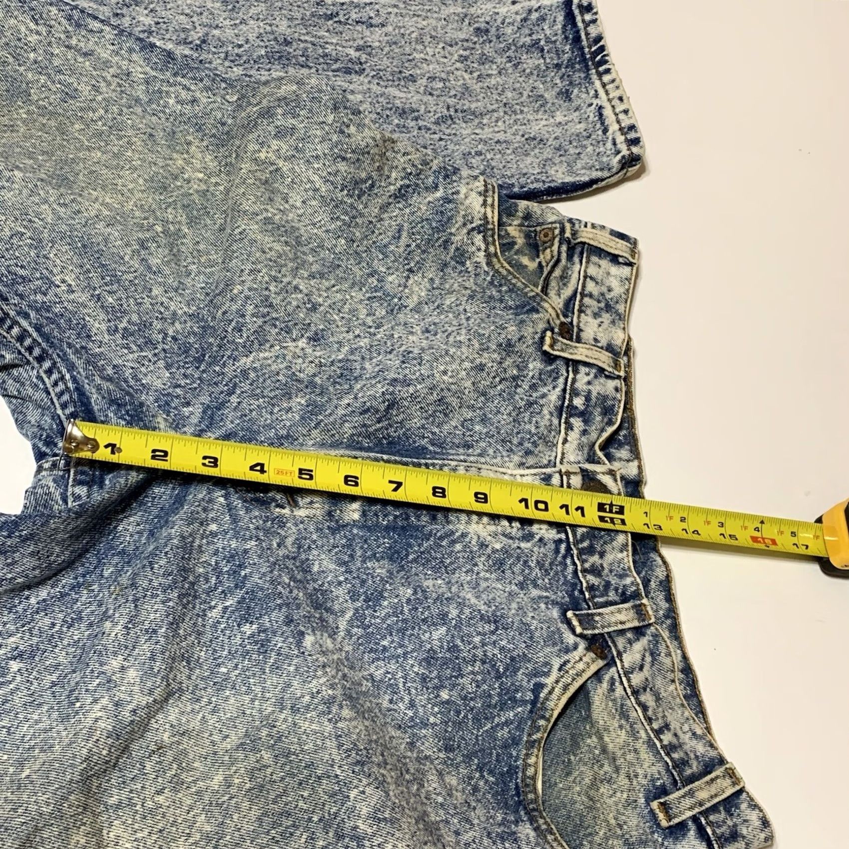 Levi's VINTAGE Levi's 550 Orange Tab Acid Wash Jeans 33x33 USA Made 1980s Denim Punk Mens Size US 33 - 5 Thumbnail
