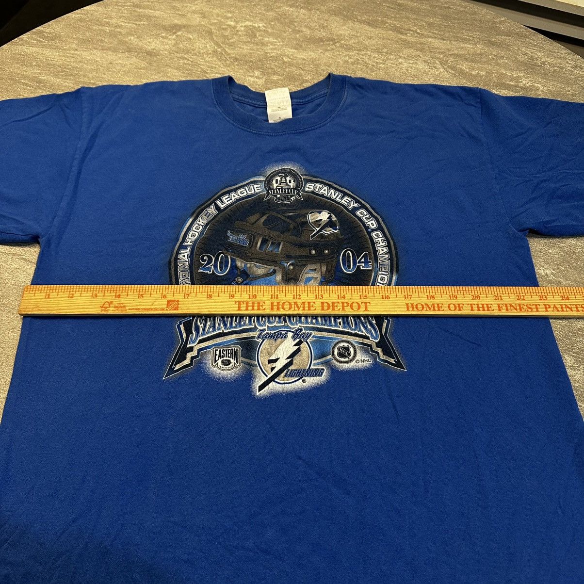NHL × Vintage Vintage 2004 Tampa Bay Lightning Stanley Cup Champions Tee Size US XL / EU 56 / 4 - 5 Thumbnail