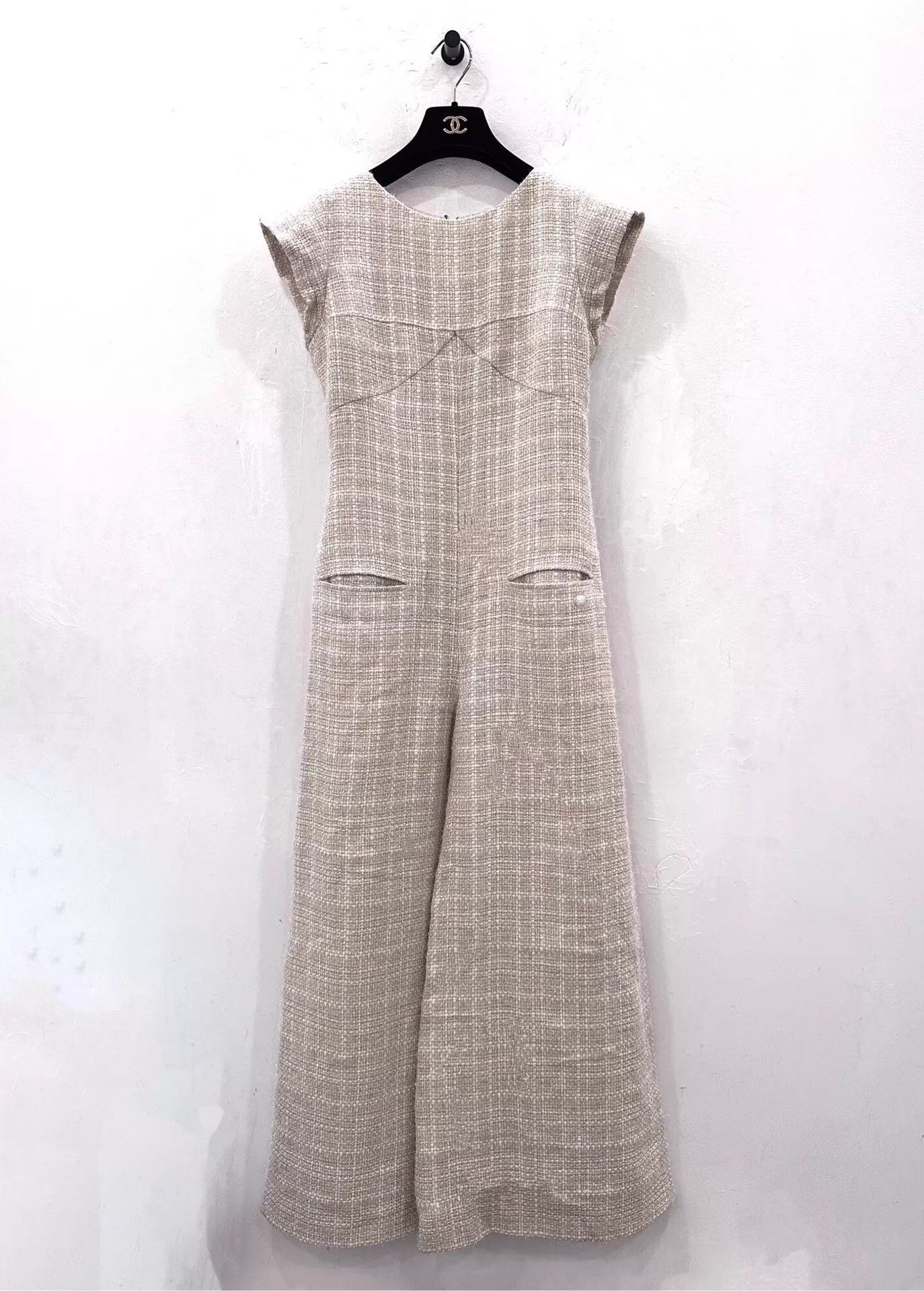 Chanel Chanel Waterfall Women's Sleeveless Mink Gray Jumpsuit 36 Size 26" / US 2 / IT 38 - 1 Thumbnail