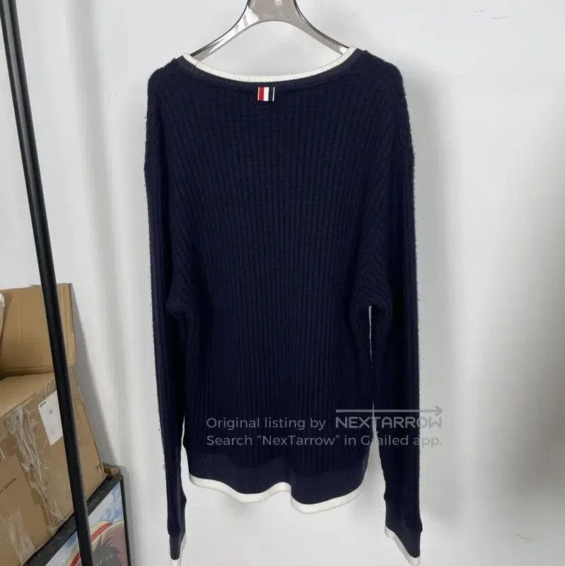 Thom Browne Thom Browne Women's Winter Striped Wool Sweatshirt . Size S / US 4 / IT 40 - 2 Thumbnail