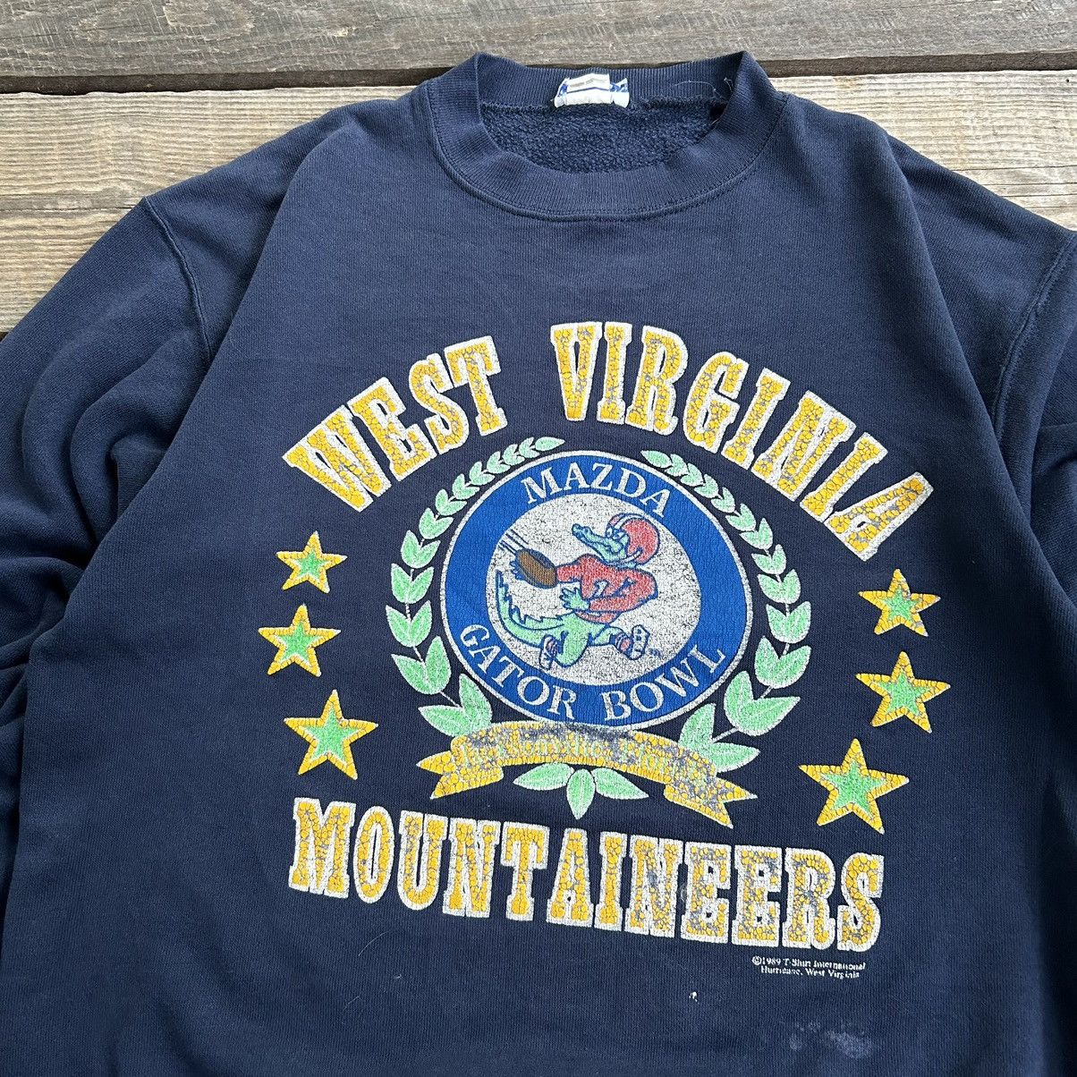 Vintage Vintage 89’ Gator Bowl West Virginia Mountaineers Sweatshirt Size US M / EU 48-50 / 2 - 3 Thumbnail