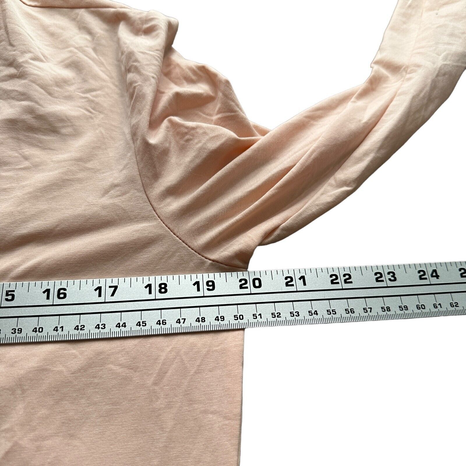 The Unbranded Brand Cuts Curve-Hem T-Shirt Mens Medium PYCA Peach Mauve Stretch Size US M / EU 48-50 / 2 - 7 Thumbnail
