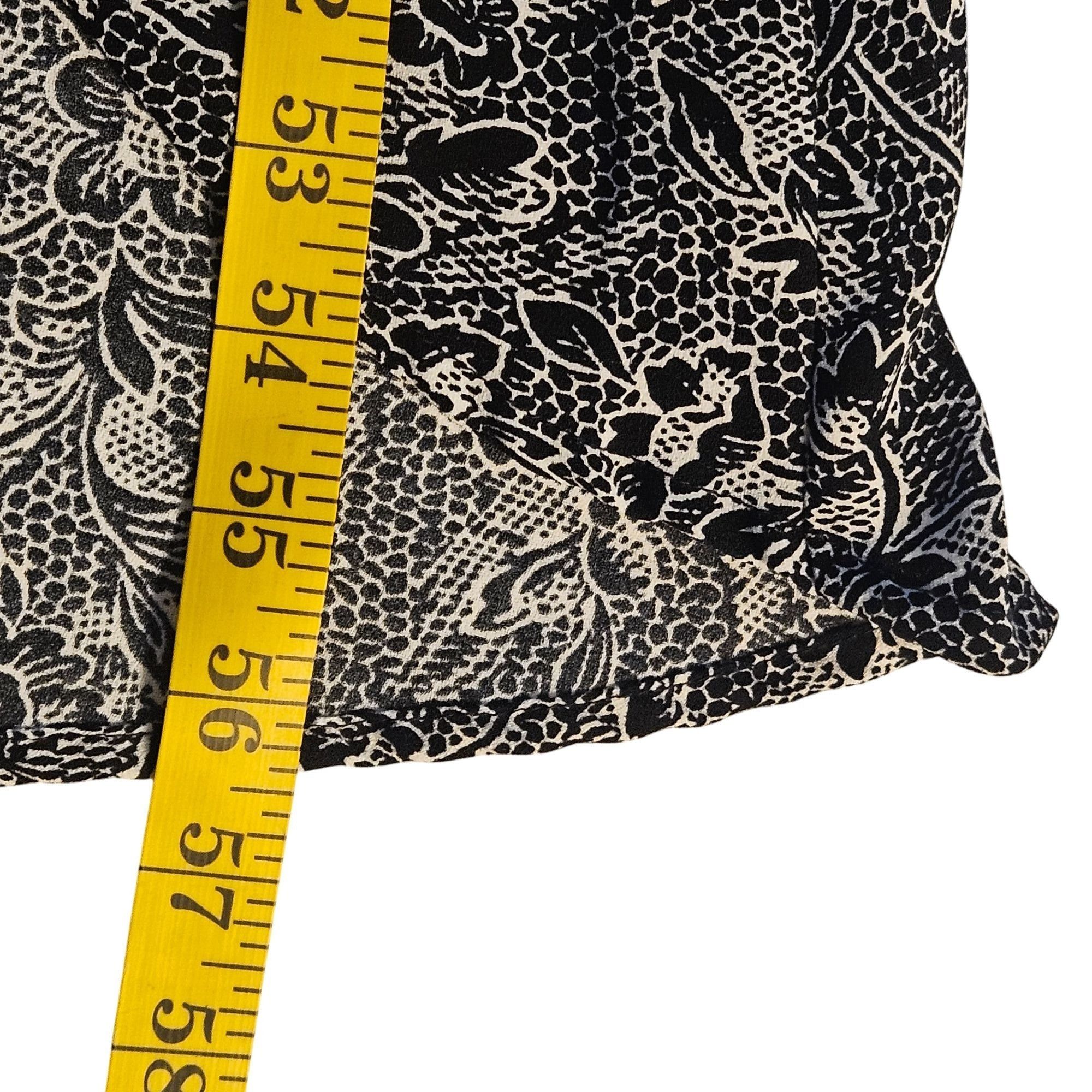 Abercrombie & Fitch Abercrombie & Fitch Black Floral Wrap Dress Small Sleeveless Size S / US 4 / IT 40 - 6 Thumbnail