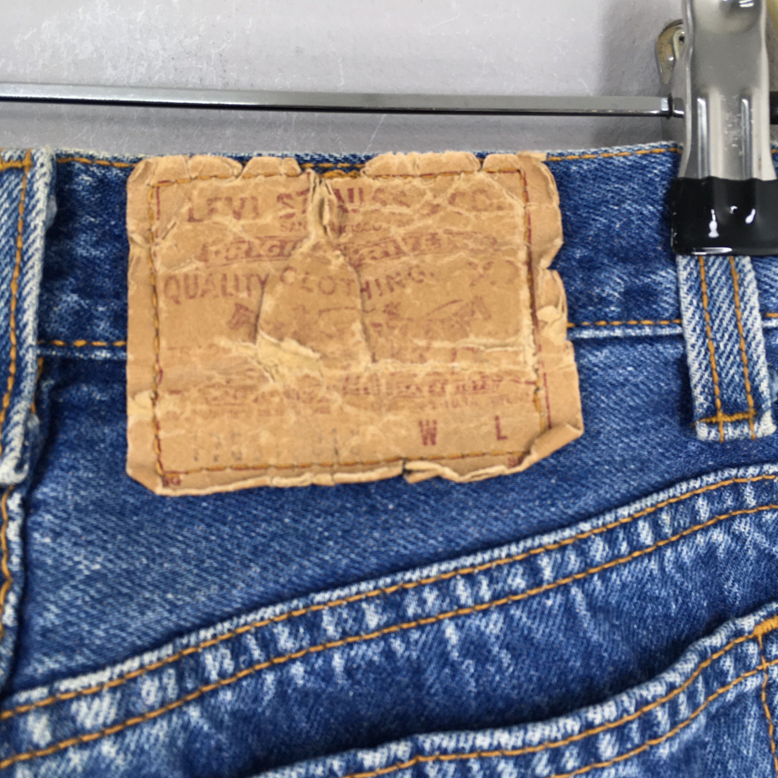 Levi's Size 23x30 Vintage 90s Levi's 501 Faded Blue Jeans S384 Size 23" - 12 Thumbnail