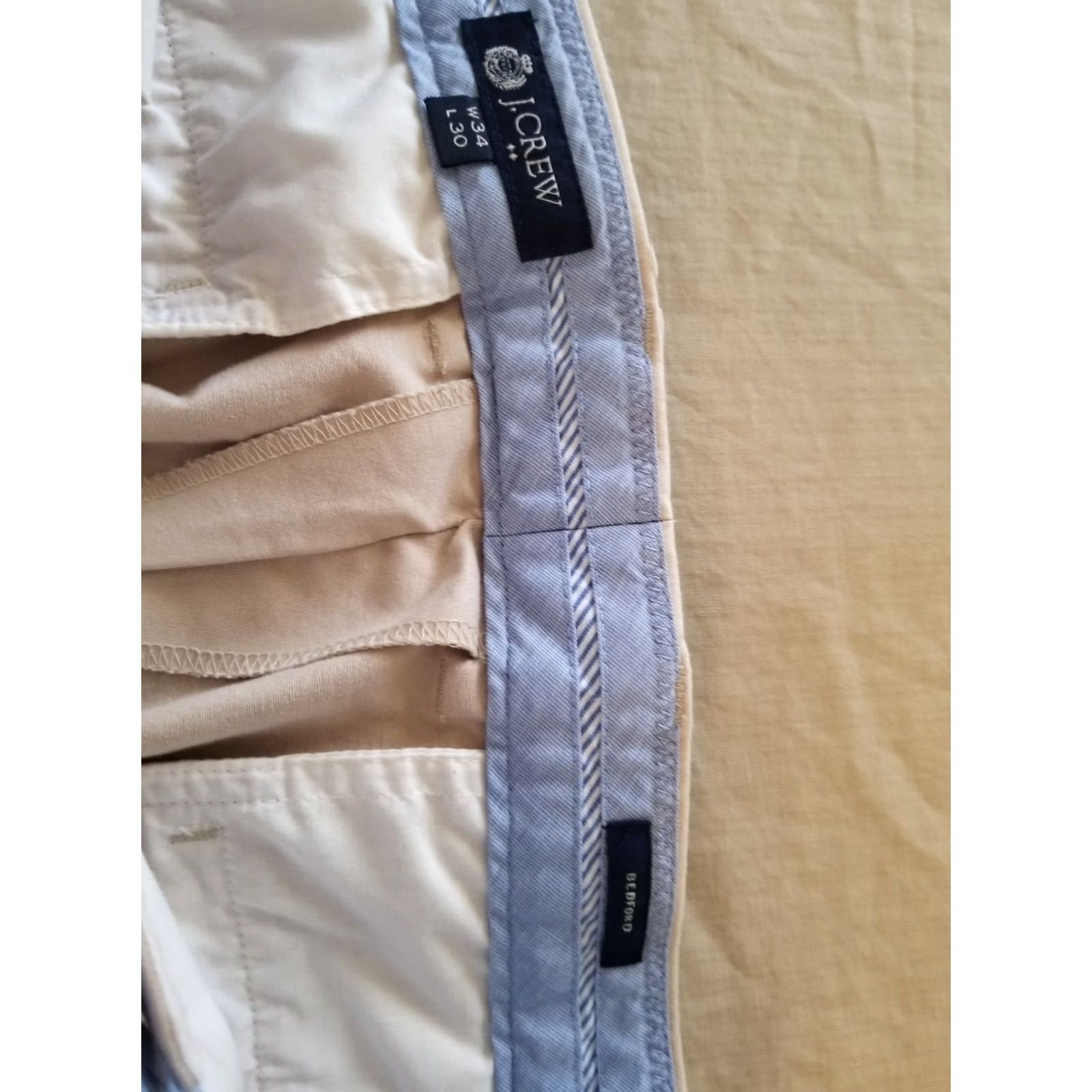 J.Crew J. Crew Pants Mens Khaki Cotton Dress Chino Trouser 34x30 34x28 Beige Size US 34 / EU 50 - 5 Thumbnail