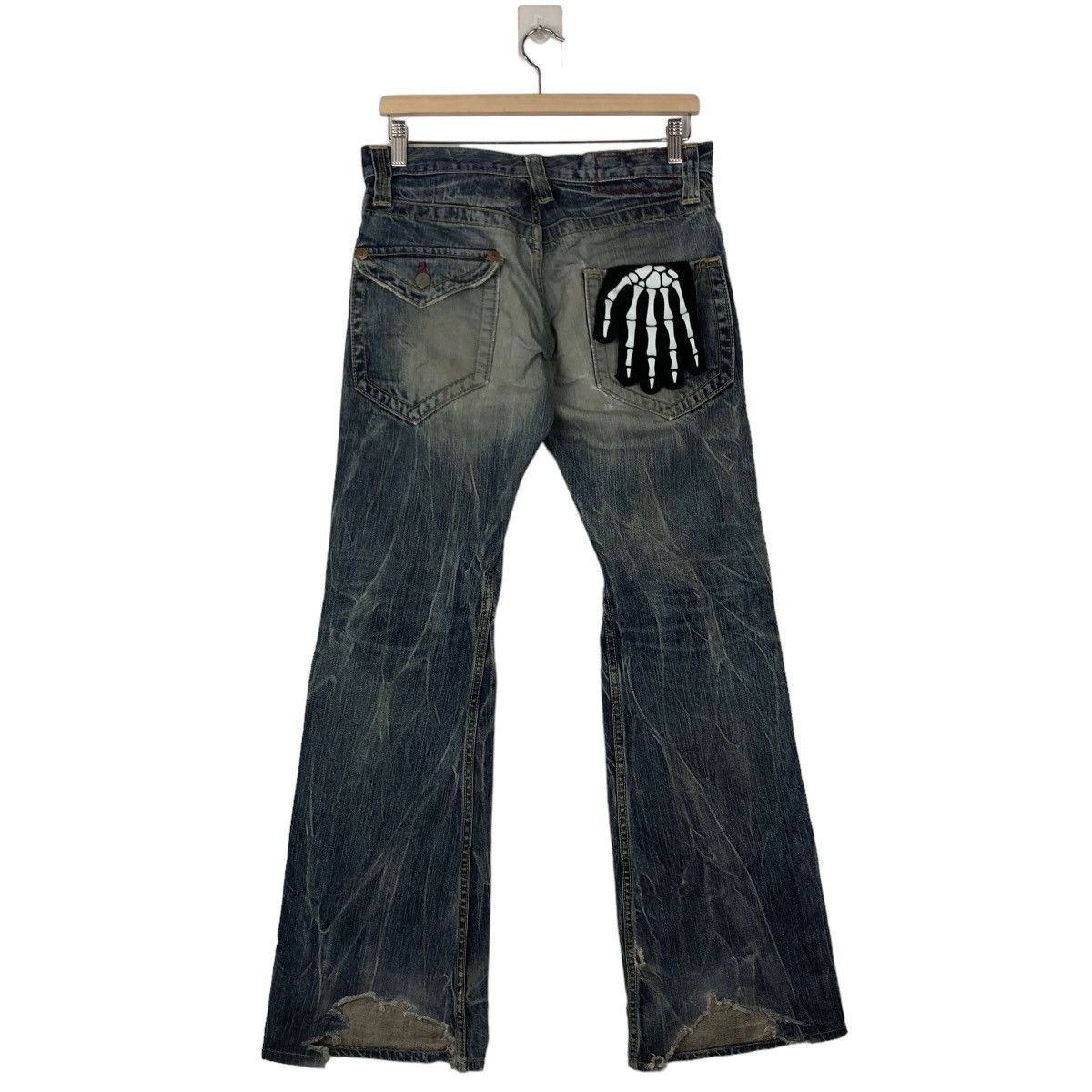 Japanese Brand VINTAGE DISTRESSED DENIM JEANS BOWCUT DESIGN ISSEY MIYAKE Size US 30 / EU 46 - 6 Thumbnail