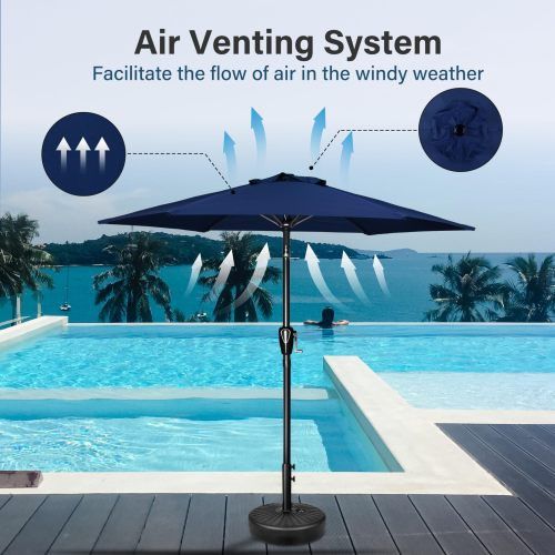 Designer × Homemade 7.5ft Patio Outdoor Table Market Yard Umbrella with Push But Size US L / EU 52-54 / 3 - 7 Thumbnail