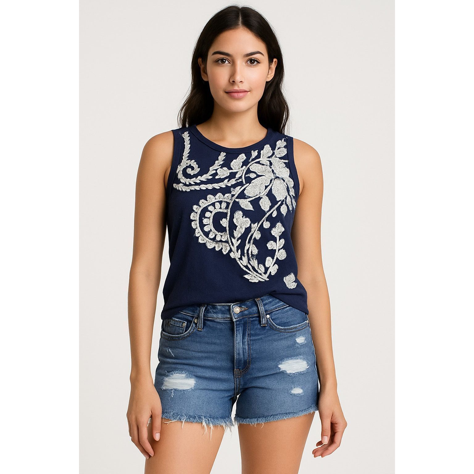 Lucky Brand Boho Festival Distressed Denim Cutoff Shorts Lucky Brand 2 Size 26" / US 2 / IT 38 - 1 Thumbnail