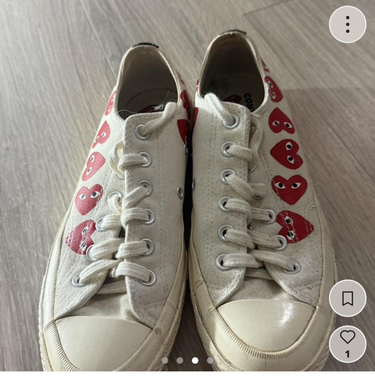 Comme des Garcons Commes des garcon low top converse Size US 8.5 / IT 38.5 - 3 Thumbnail