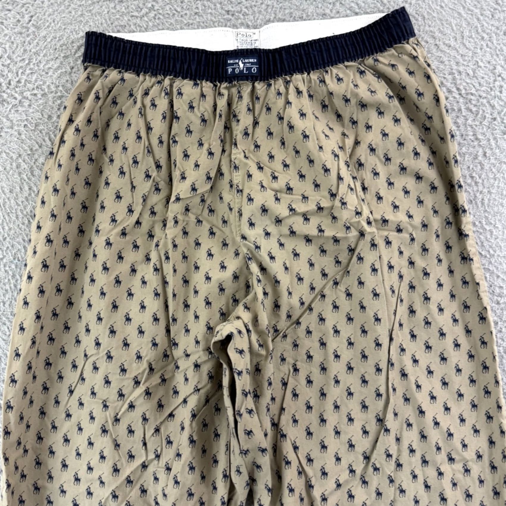Polo Ralph Lauren Polo Ralph Lauren Sleepwear Pants Men Medium Loose Lounge Pony Logo Print Preppy Lounge Pants Size US M / EU 48-50 / 2 - 3 Thumbnail