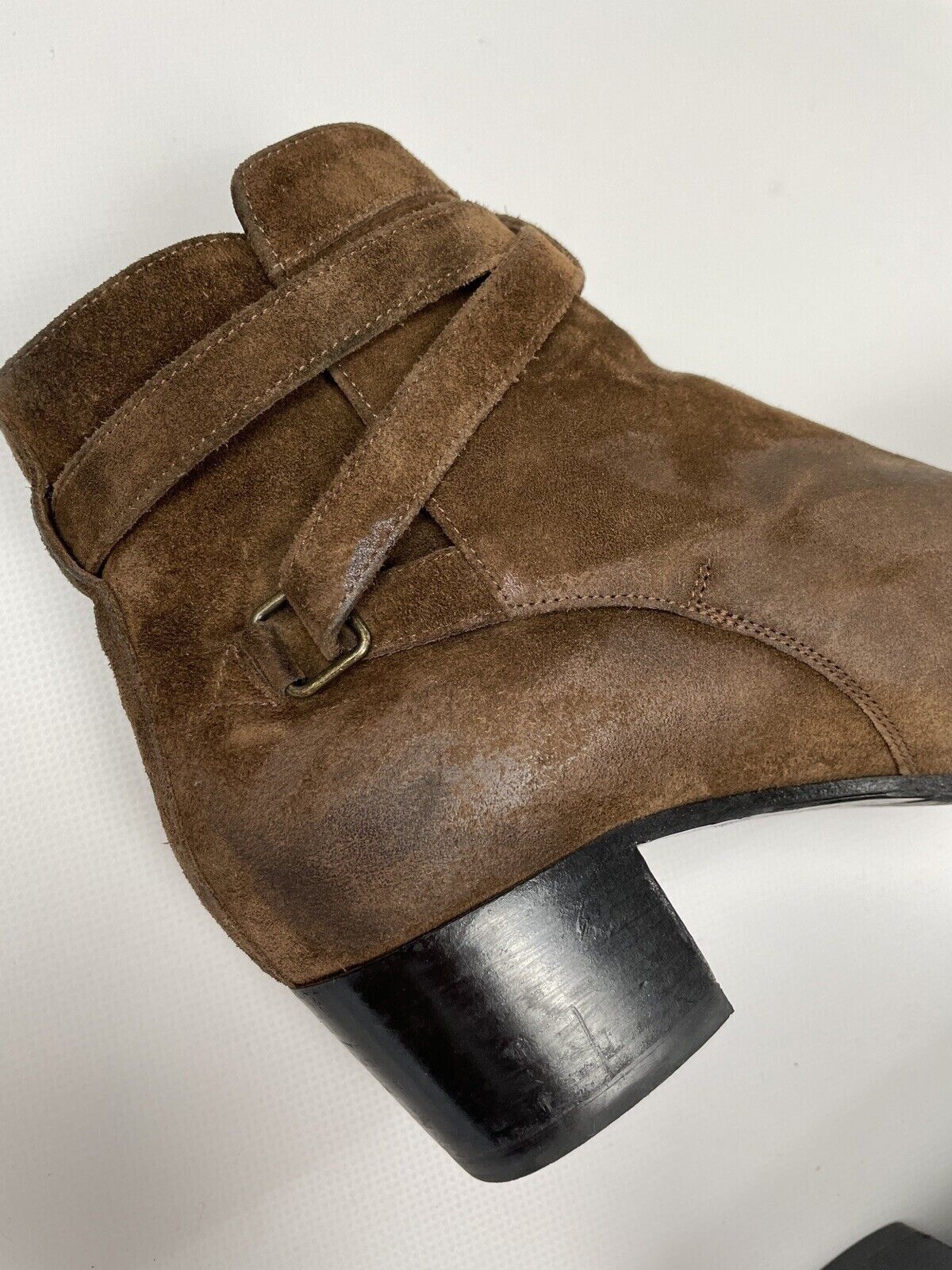 Saint Laurent Paris Saint Laurent Women's Brown Suede Blake Jodhpur Ankle Boots Size US 8.5 / IT 38.5 - 10 Thumbnail