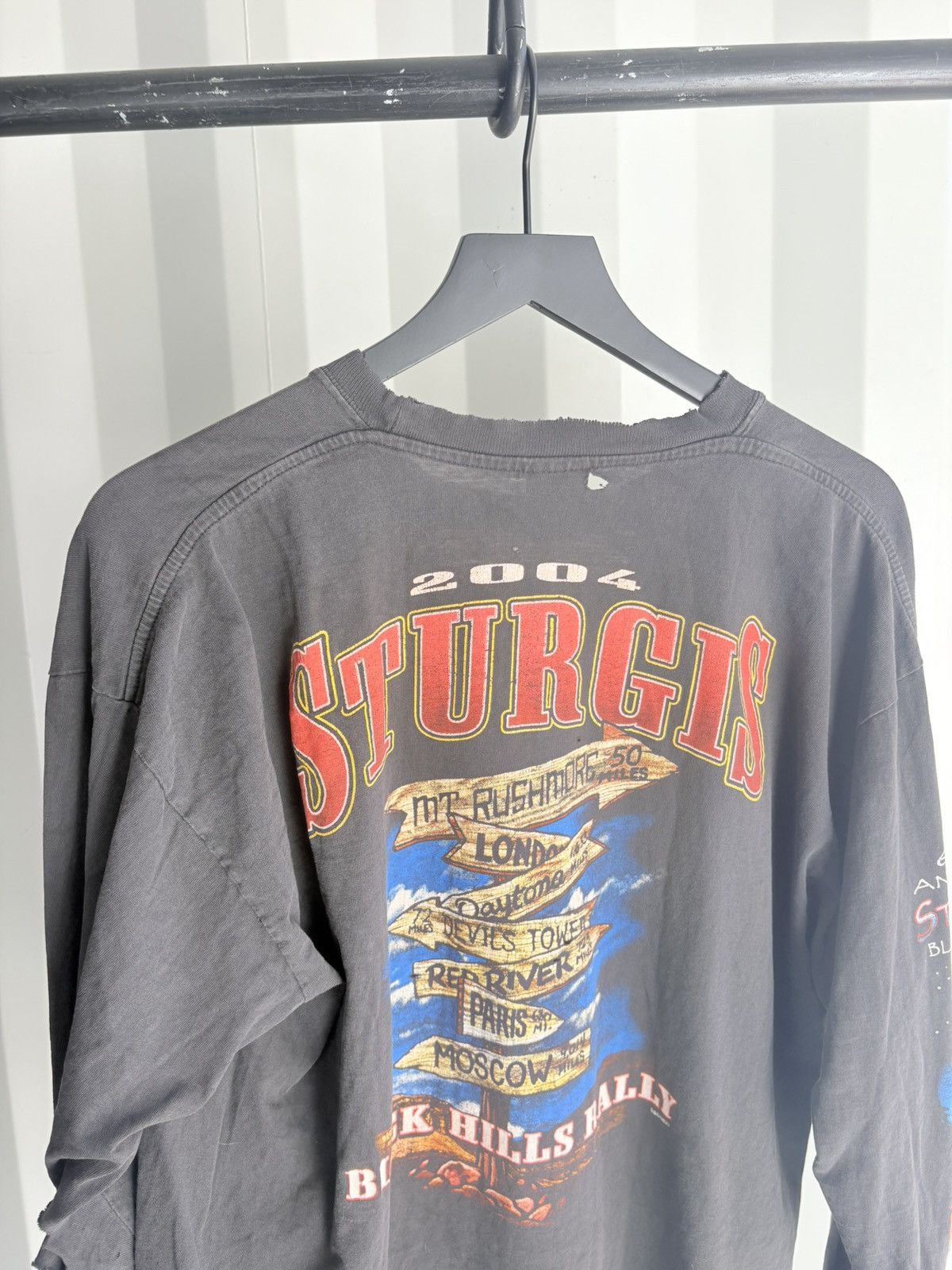 Vintage Thrashed Biker Faded Distressed Shirt ERD GRUNGE Harley WCC Size US XL / EU 56 / 4 - 6 Thumbnail