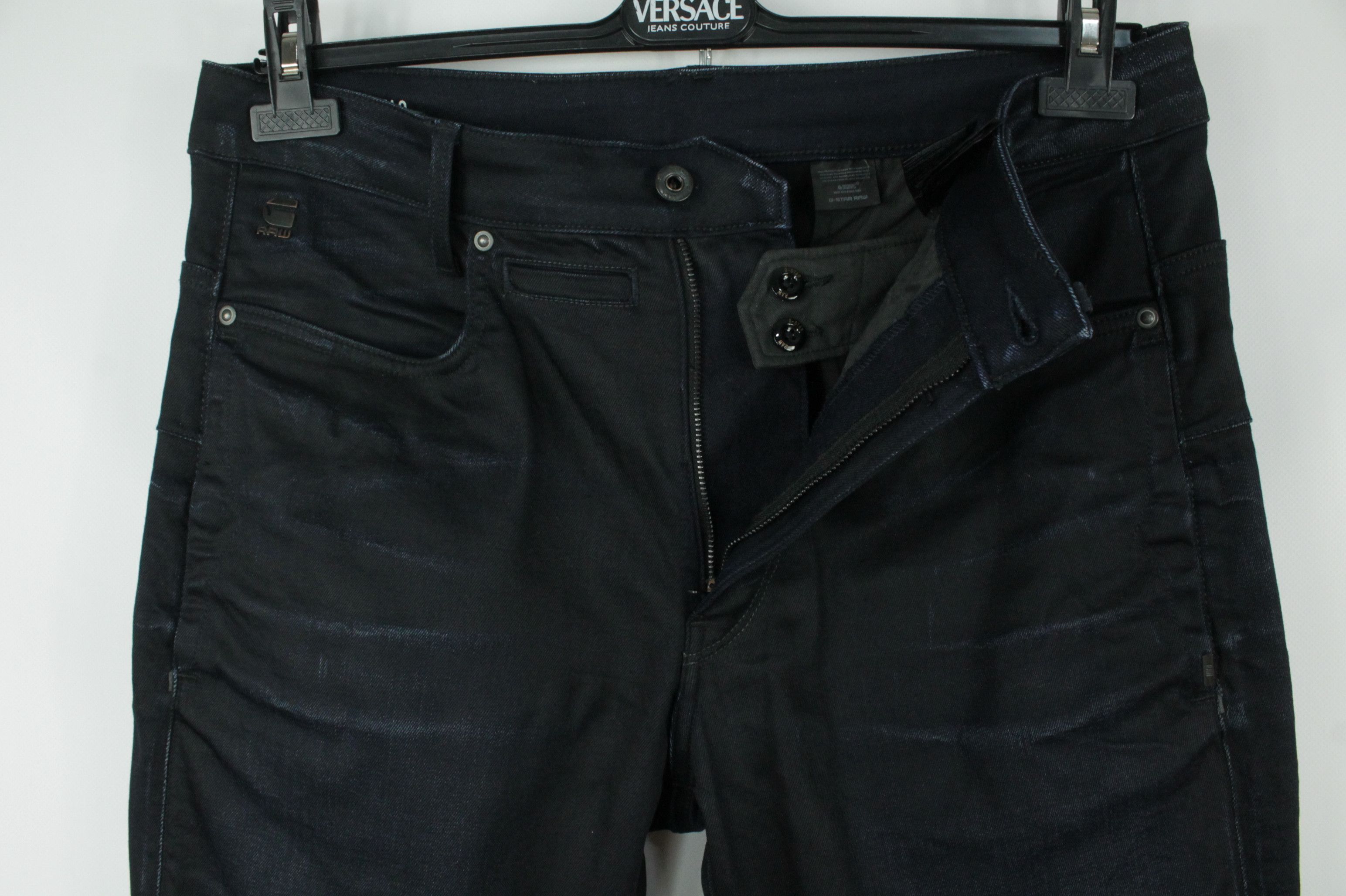 G-Star G-Star Raw D-Staq 3D Slim Dark Aged Denim Jeans Size US 33 - 5 Thumbnail