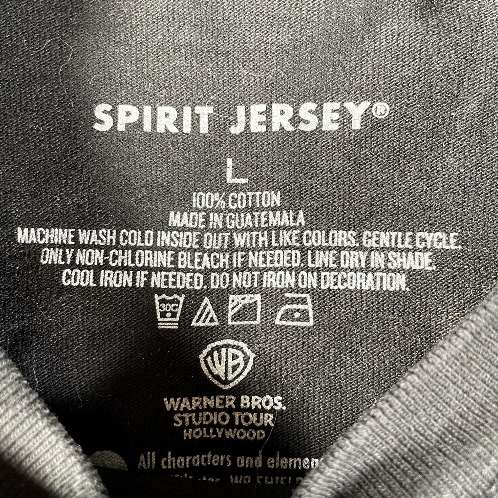 Vintage Warner Bros. Studios Spirit Jersey Adult L Black Logo Print 100th Anniversary Signature Theme Retro Movie Mens Regular Long Sleeve Size US L / EU 52-54 / 3 - 2 Thumbnail