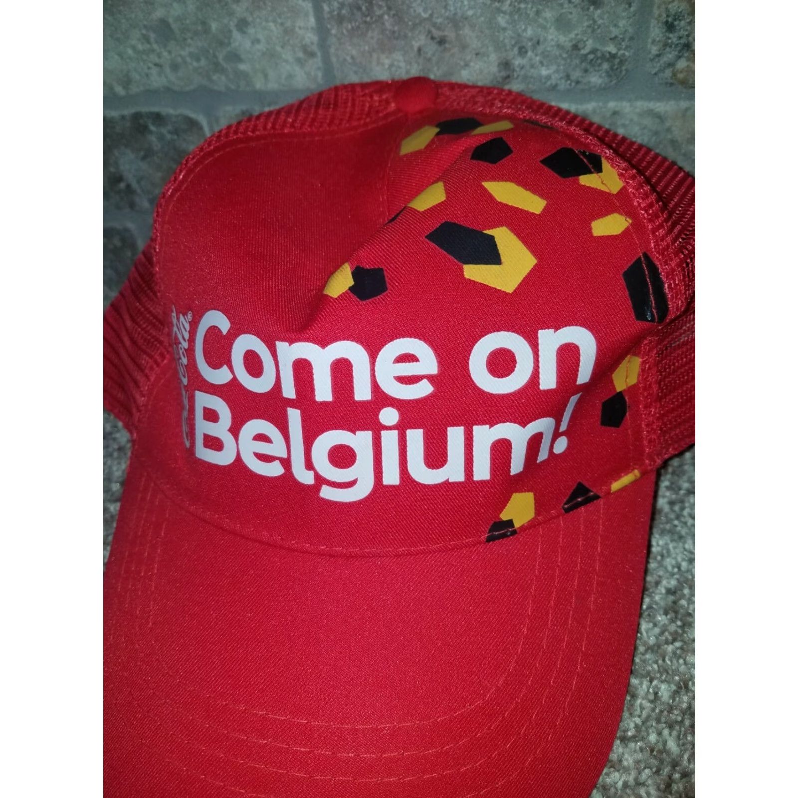 Vintage VINTAGE Coca Cola Come On Belgium Red Snapback Hat Unisex One Size Fits All Size ONE SIZE - 2 Thumbnail
