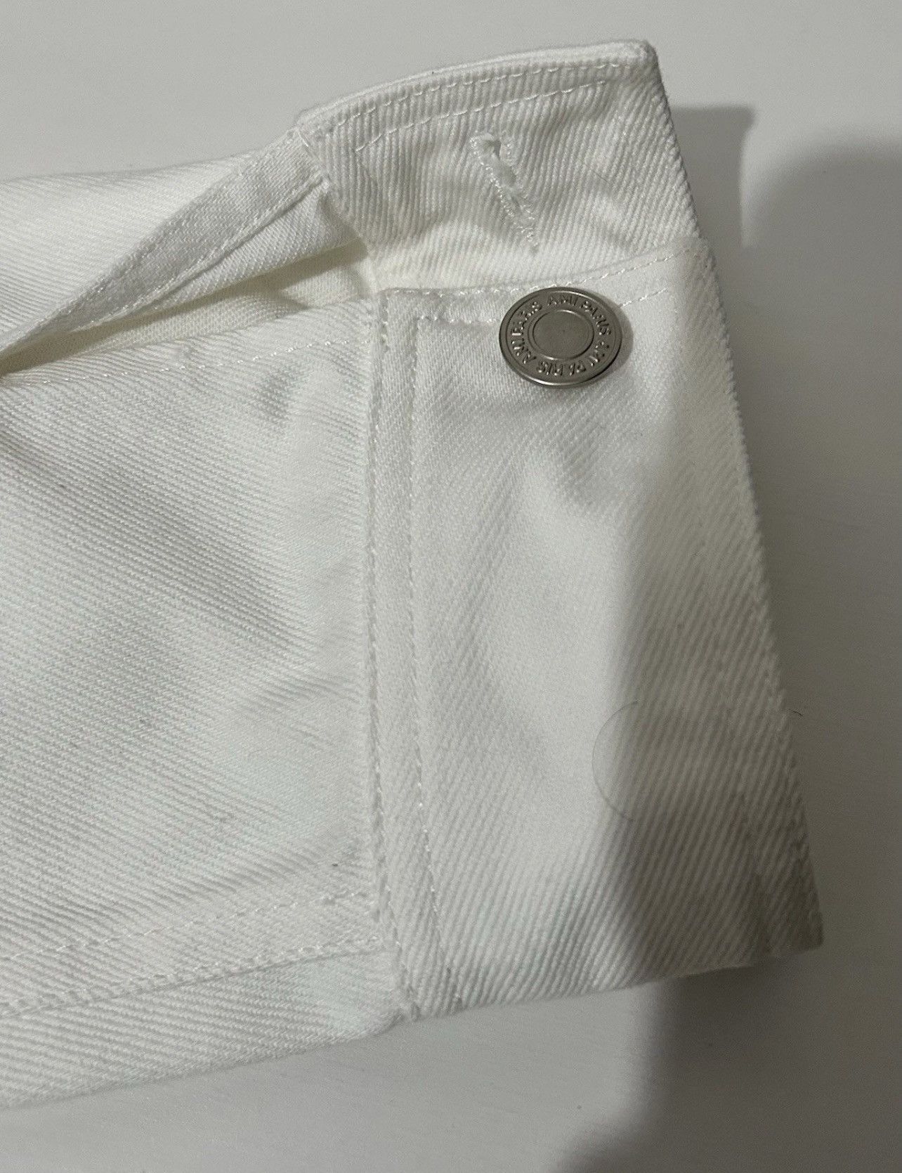 AMI Ami Paris Workwear Denim Jacket White Size Medium Size US M / EU 48-50 / 2 - 8 Thumbnail