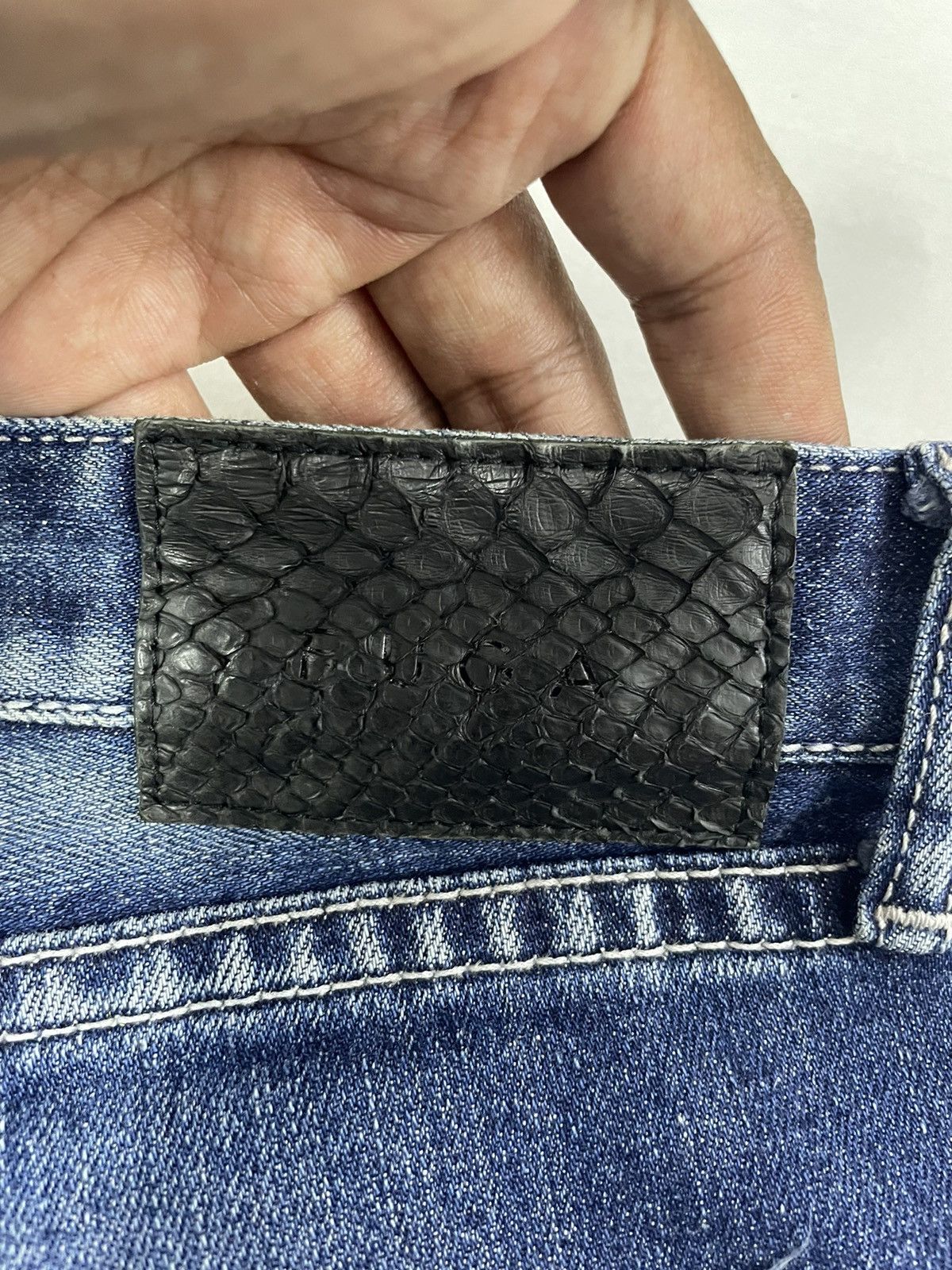 If Six Was Nine × Japanese Brand × Le Grande Bleu (L.G.B.) Fuga Japan Clawmarks Jeans Size US 32 / EU 48 - 8 Thumbnail