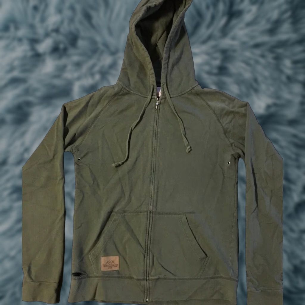 Thrasher VINTAGE Cowtown Skateboards Hoodie L Anti Hero Spitfire Krooked Real Vans Baker Thrasher Men Green Long Sleeve Full-Zip Skateboarding Hes/Hero Themes Size US L / EU 52-54 / 3 - 1 Thumbnail