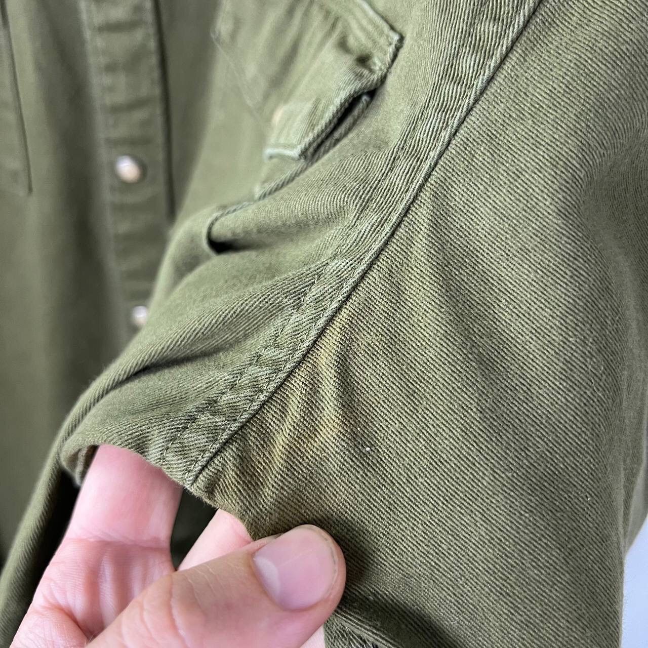 Lee Western Shirt Lee Vintage Military Khaki Y2k Button Up Size US L / EU 52-54 / 3 - 6 Thumbnail