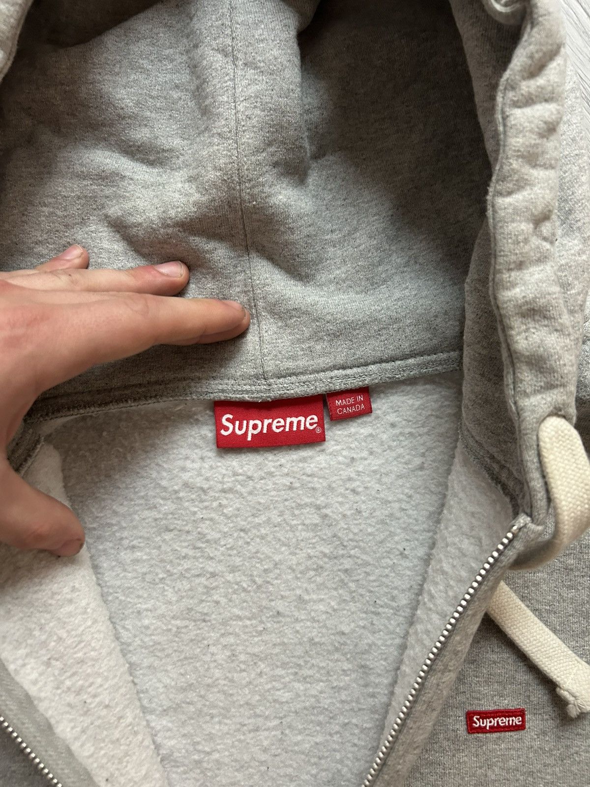 Supreme Supreme Drawcord Small Box Zip Up Hoodie Size US XL / EU 56 / 4 - 2 Thumbnail