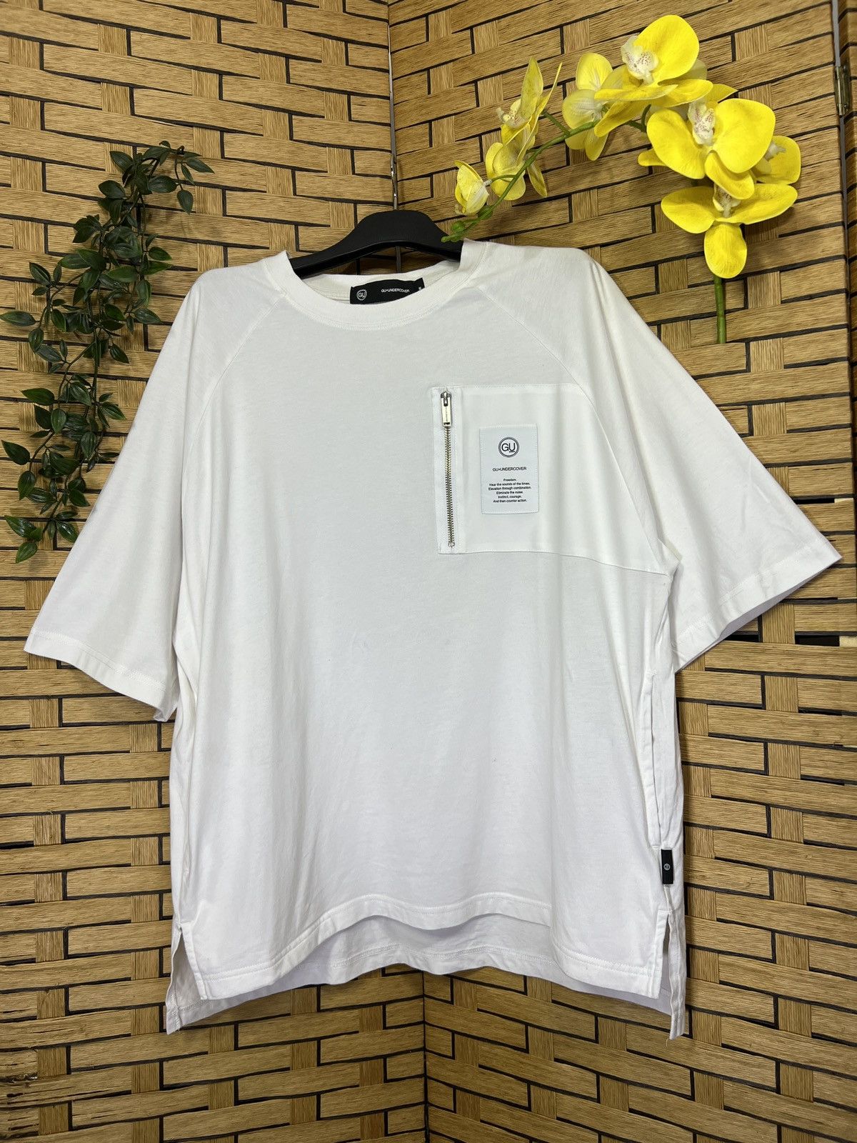 image of Gu x Undercover Short Sleeve Tshirt in White, Men's (Size Large)