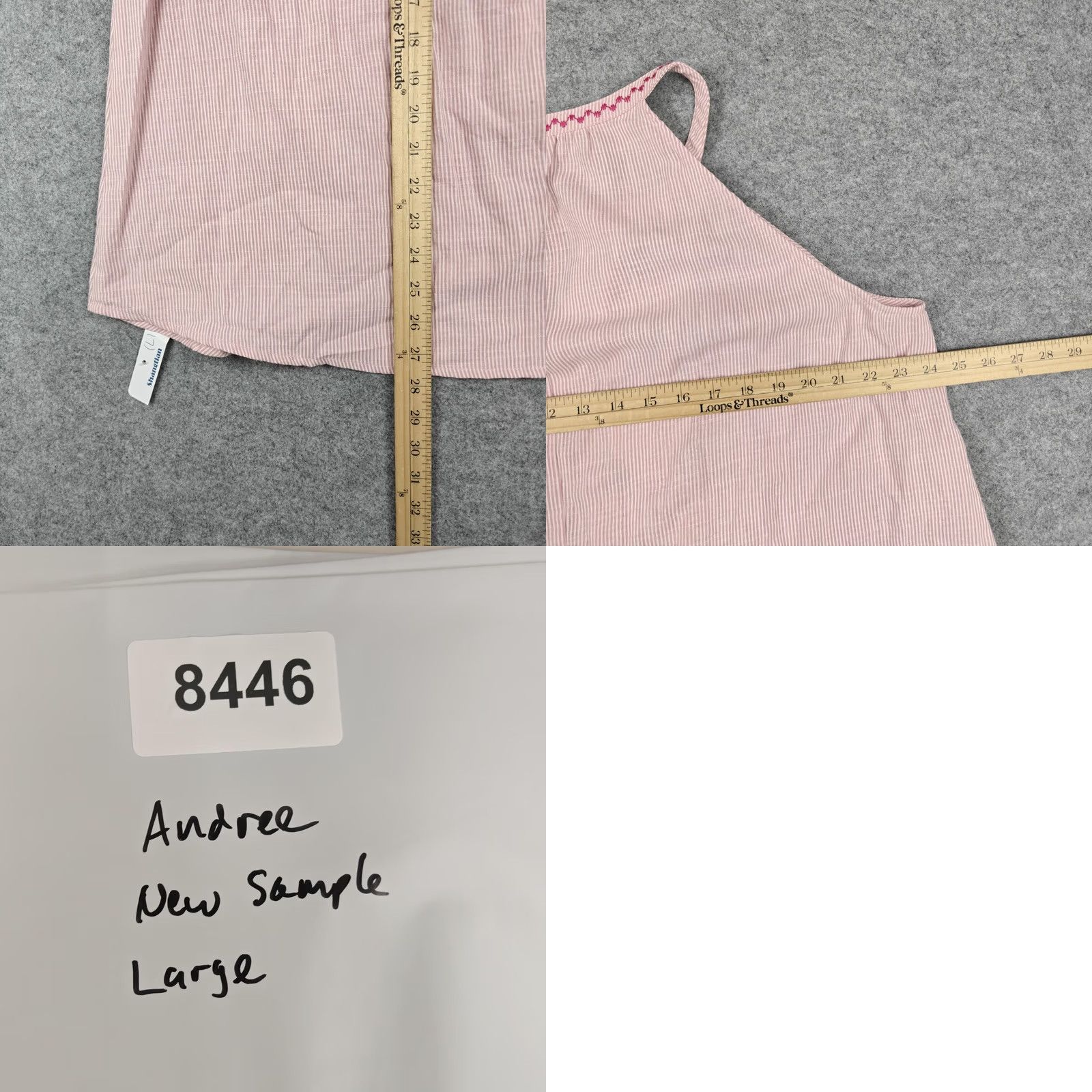 Vintage Andree By Unit Pink Tunic Tank Women Large - Boho Style Casual Size L / US 10 / IT 46 - 8 Thumbnail