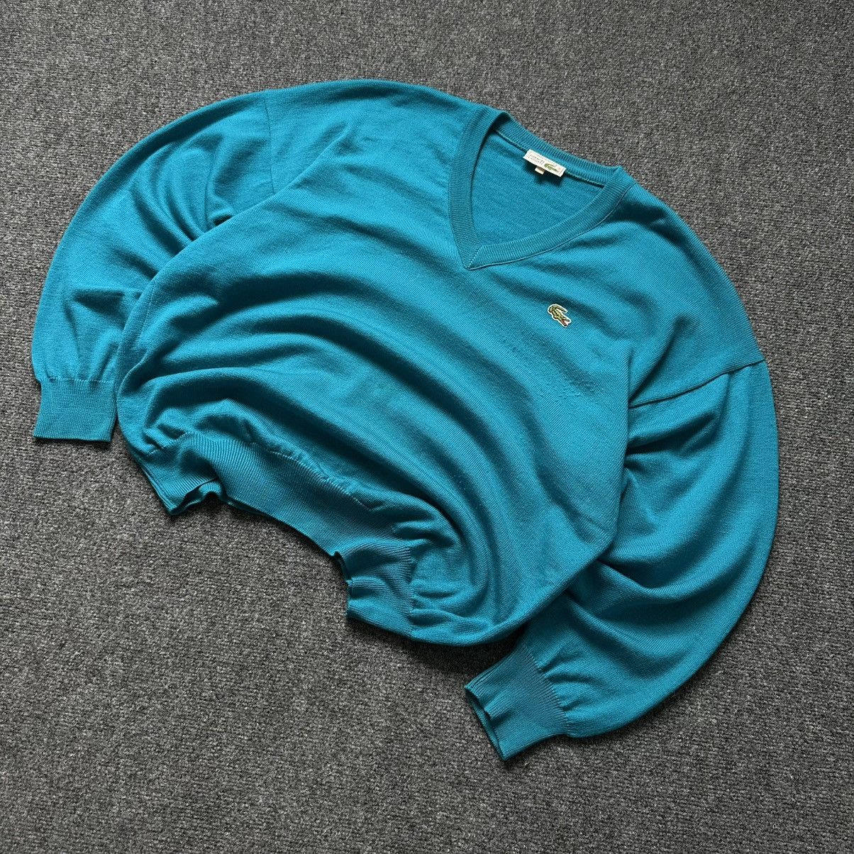 Lacoste Luxury Lacoste V Neck Sweater Size 6 (XL) Old Money Casual Size US XL / EU 56 / 4 - 1 Thumbnail