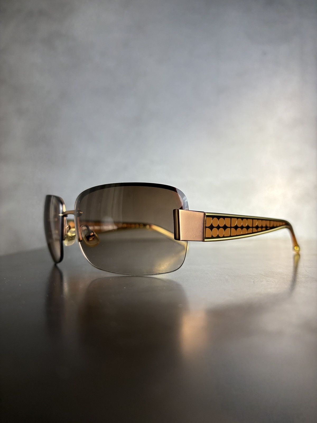 Designer × Other Kate Spade Sunglasses 2000s Gold Buffs Rimless Y2K Designer Size ONE SIZE - 1 Thumbnail