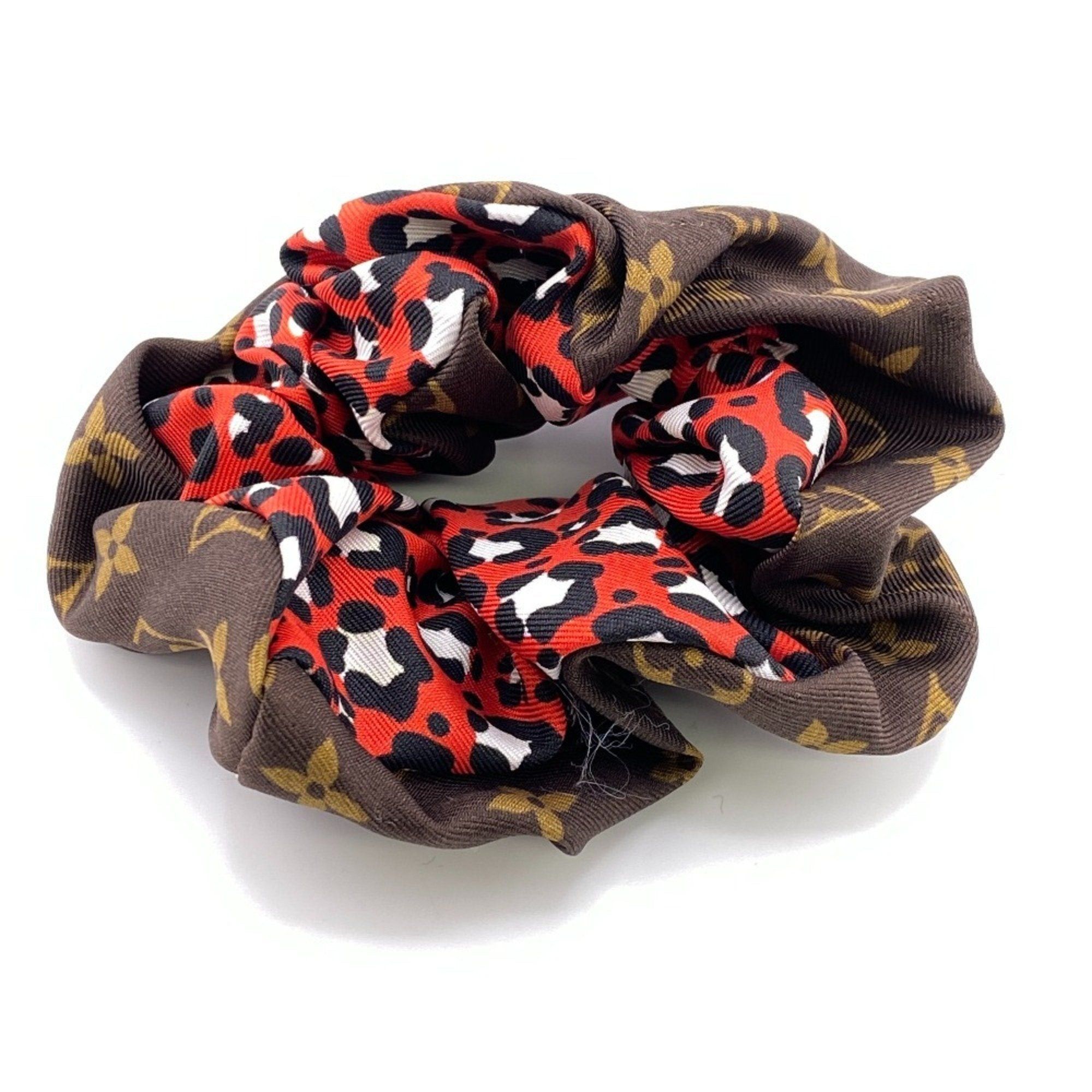 image of Louis Vuitton Cc0261 B-Mind Scrunchie Monogram Hair Brown Women's