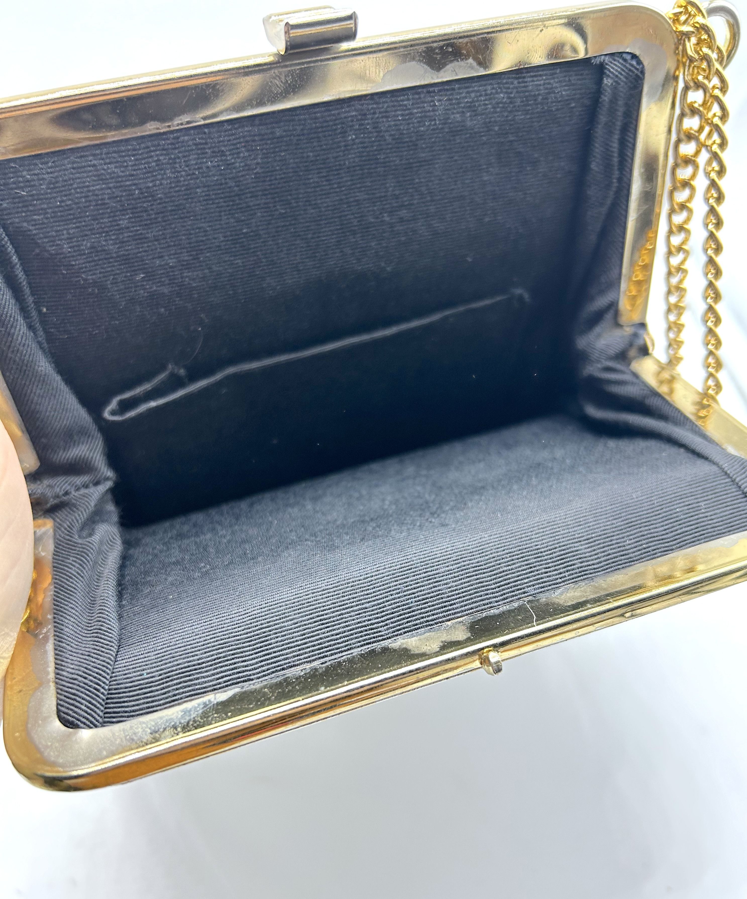 Vintage 1950’s Black Suede Handbag Size ONE SIZE - 6 Thumbnail