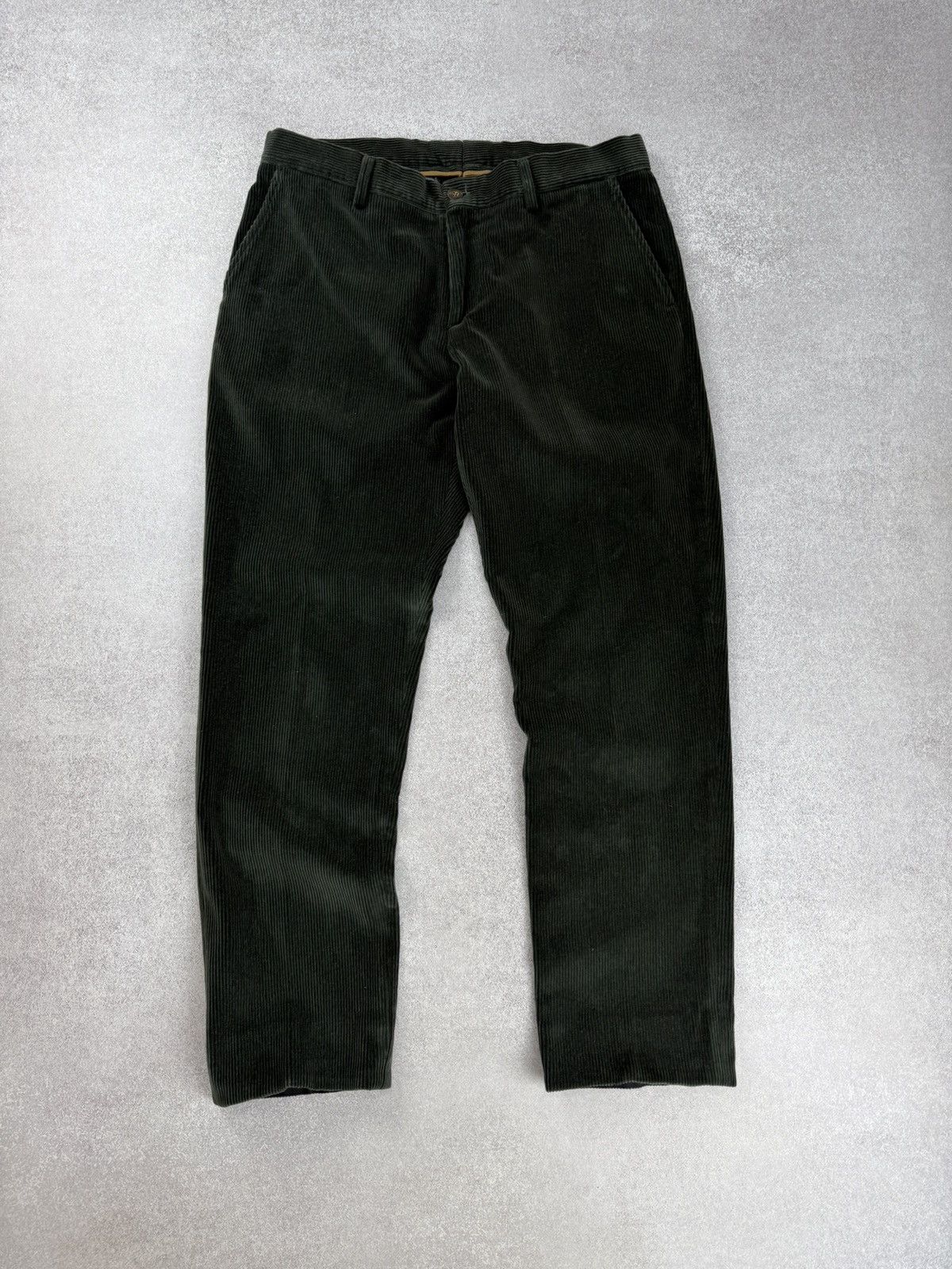 Etro Etro Men’s Corduroy Pants Dark Green Velvet Trousers Size 50 Size US 33 - 1 Thumbnail