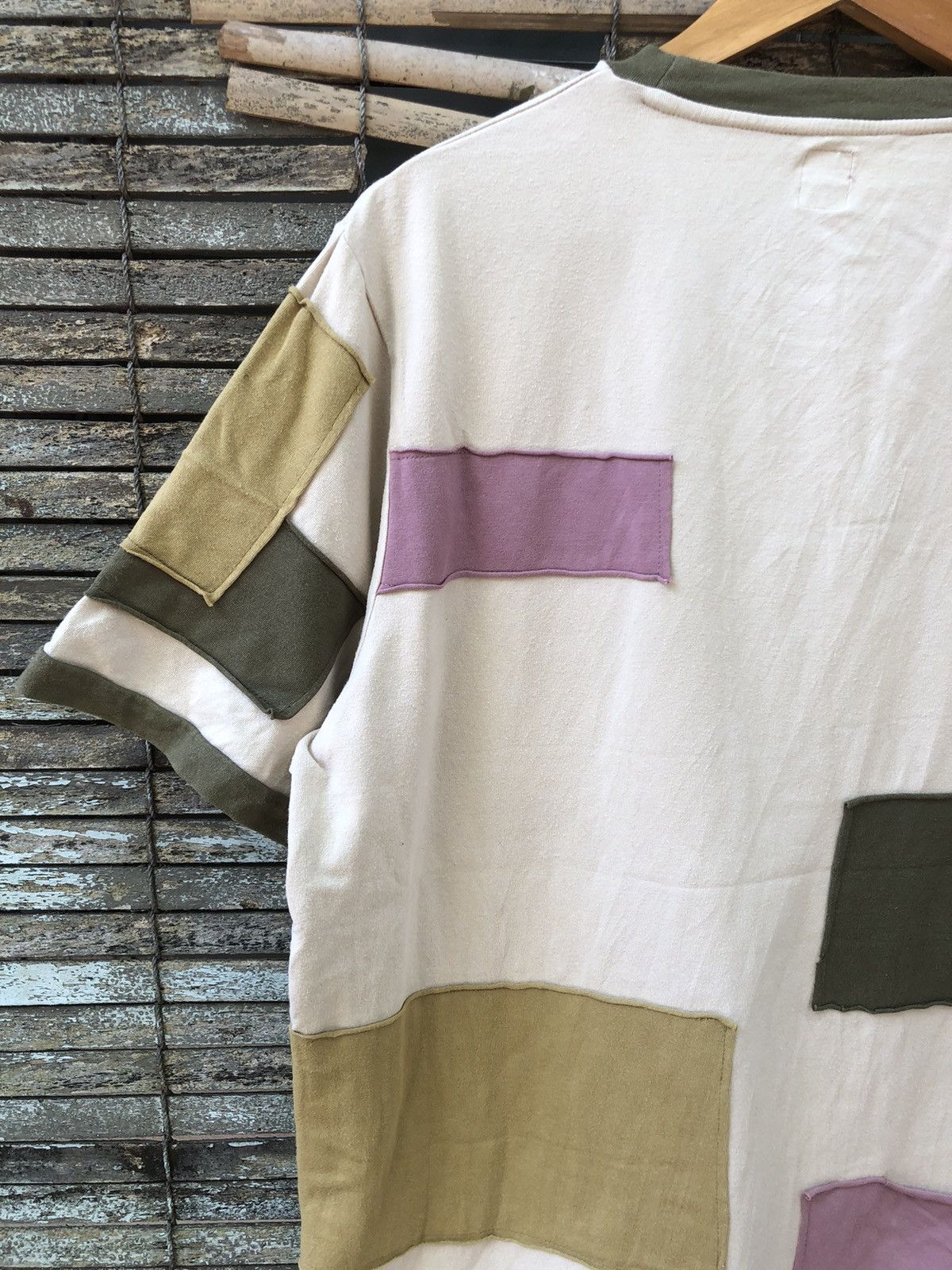 Japanese Brand × Vintage Japanese Brand Dip Co.jp Issey Miyake Patchwork Style Tshirt Size US L / EU 52-54 / 3 - 13 Thumbnail
