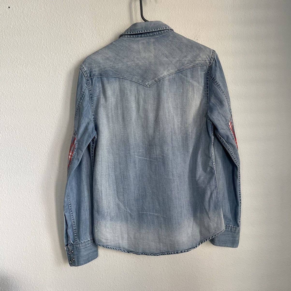 Visvim Visvim Plaid Elbows Button Down LS Western Denim Shirt Size US S / EU 44-46 / 1 - 6 Thumbnail