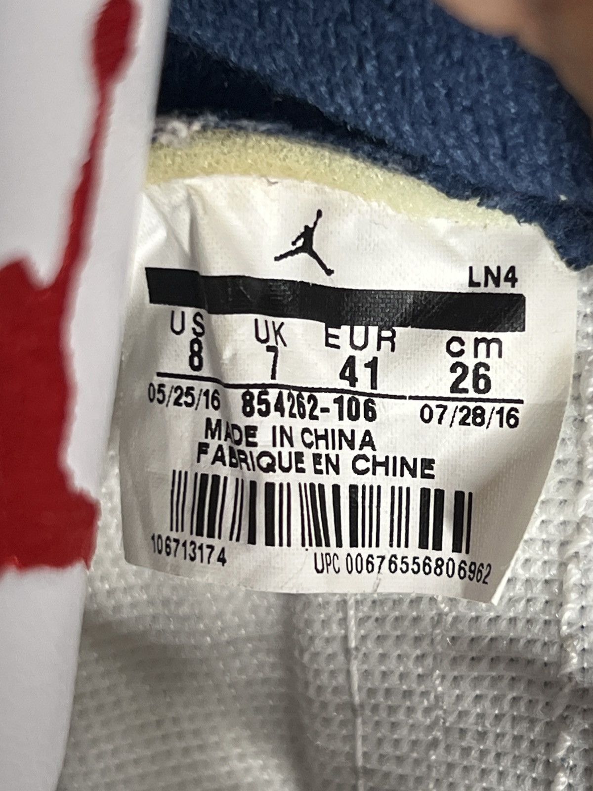 Jordan Brand Air Jordan 3 Retro OG ‘True Blue’ 2016 Size US 8 / EU 41 - 7 Thumbnail