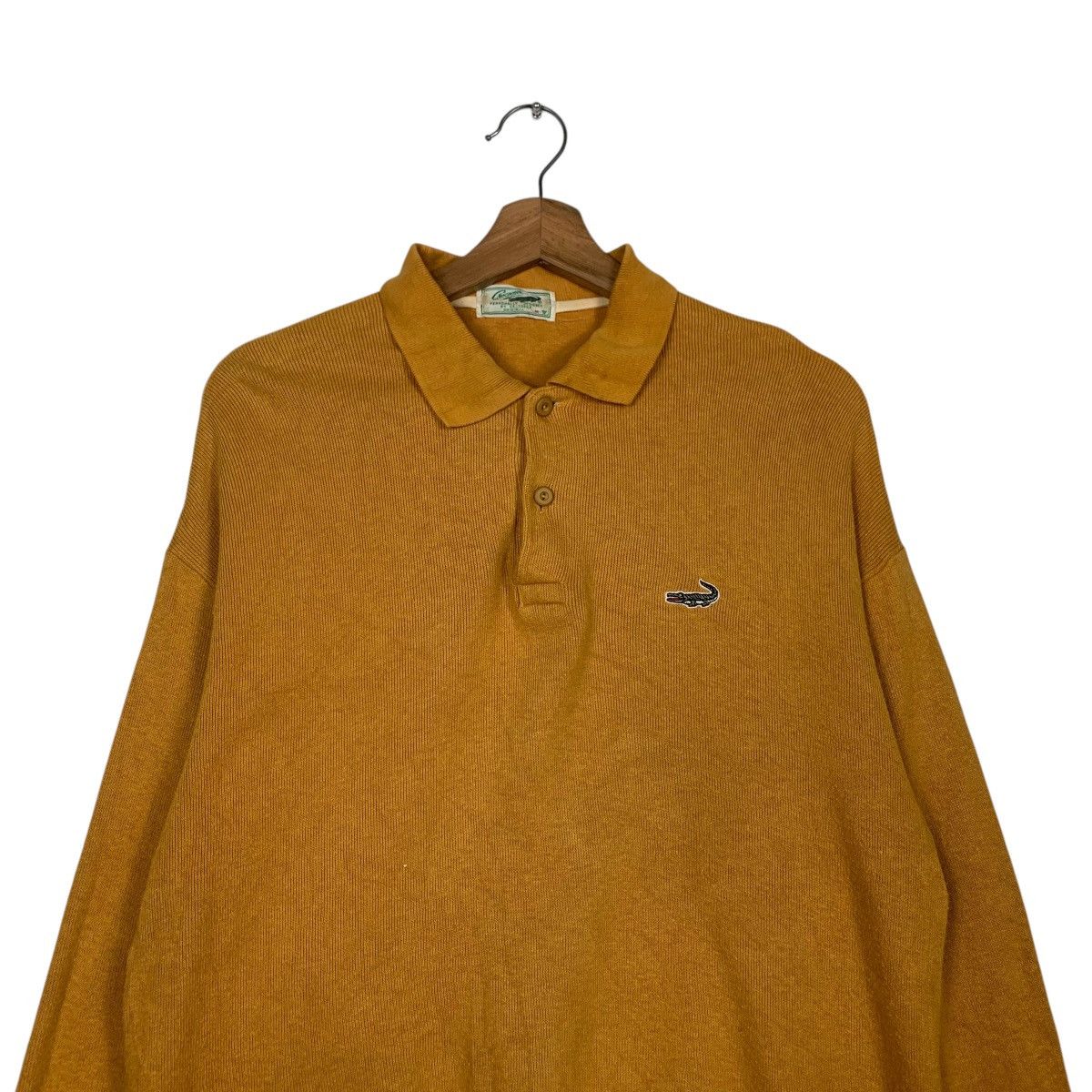 Japanese Brand Vintage CROCODILE Half Button Polo Sweatshirt #2403-C108 Size US M / EU 48-50 / 2 - 2 Thumbnail