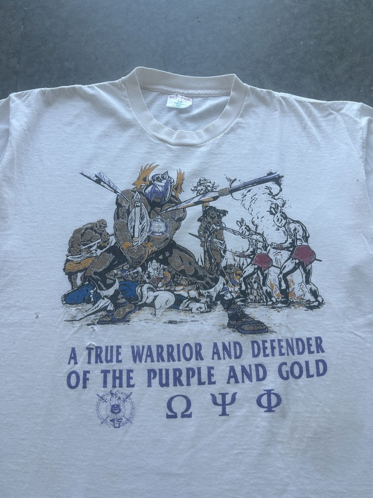 Vintage Crazy Vintage 90s Frat Graphic Tee Size US XXL / EU 58 / 5 - 1 Thumbnail