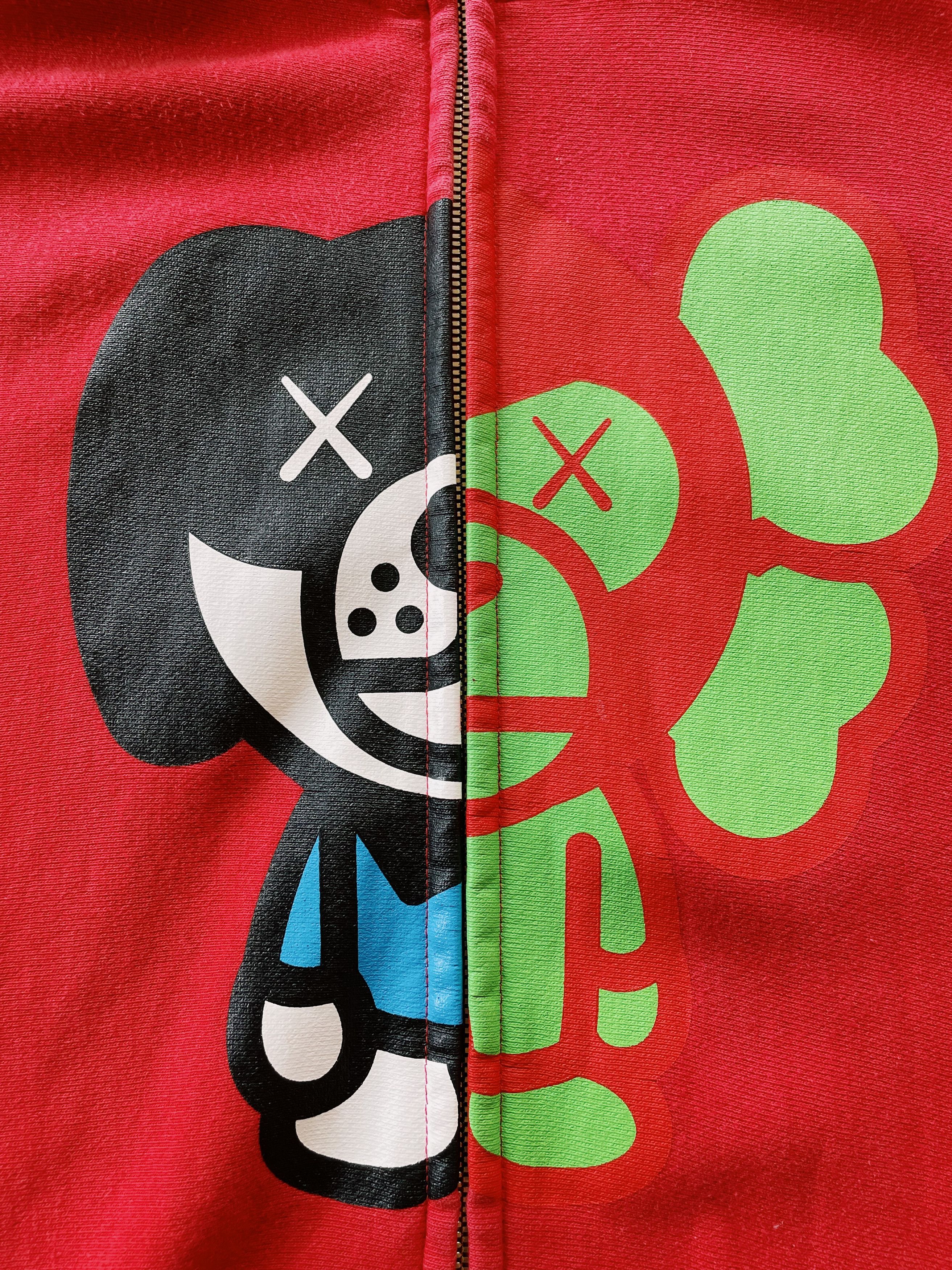 Bape × Kaws × Nigo Vintage Y2K Bape X KAWS Ape Soldier Full zip Hoodie Size US M / EU 48-50 / 2 - 3 Thumbnail