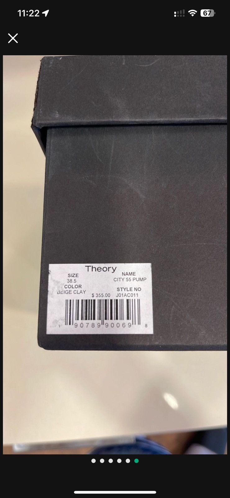 Theory Theory City 55 Pump in Suede Size US 7.5 / IT 37.5 - 6 Thumbnail