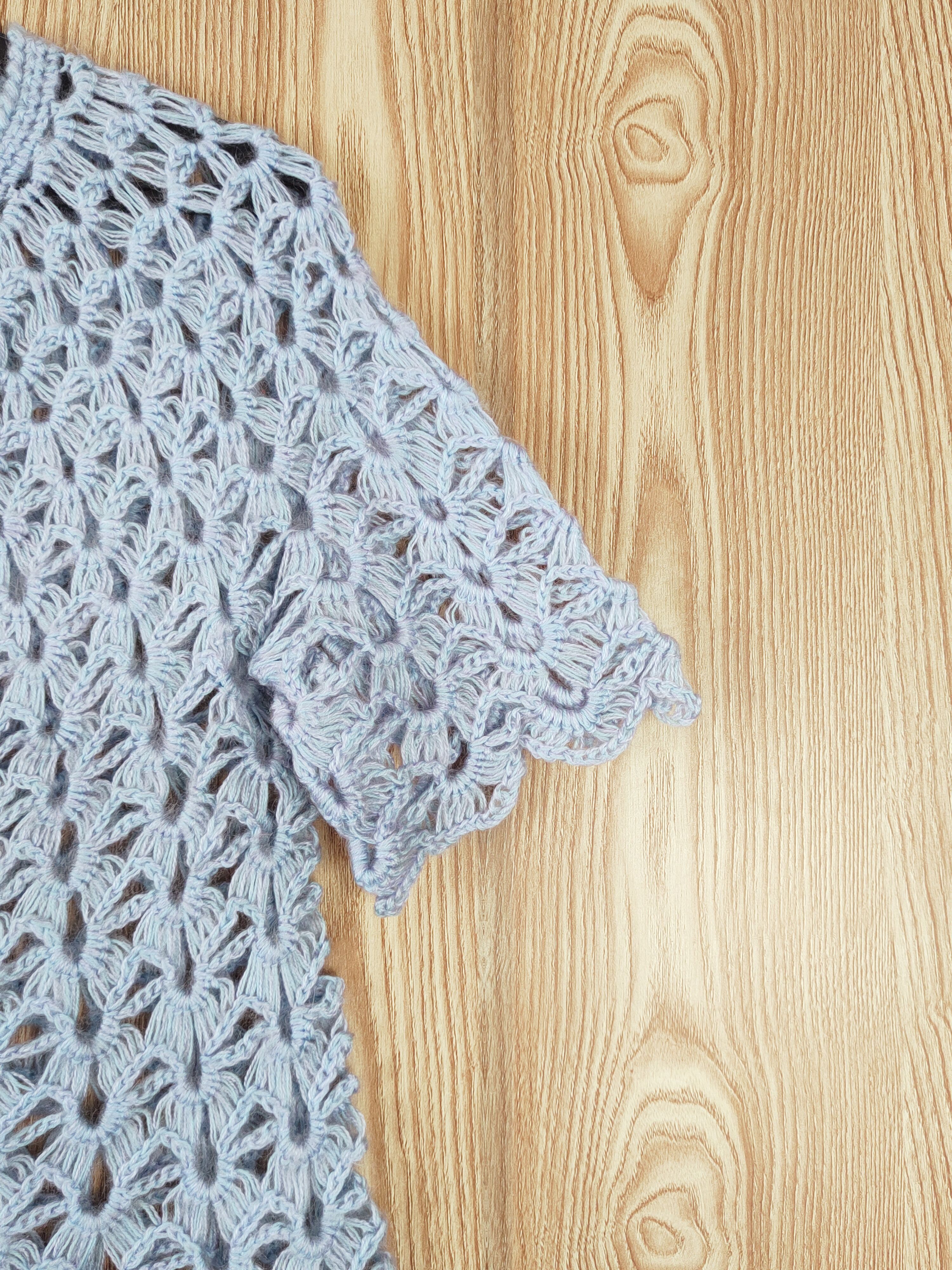 Japanese Brand Japan vintage Crochet Mesh Net Knitwear Button Ups #W678 Size S / US 4 / IT 40 - 6 Thumbnail