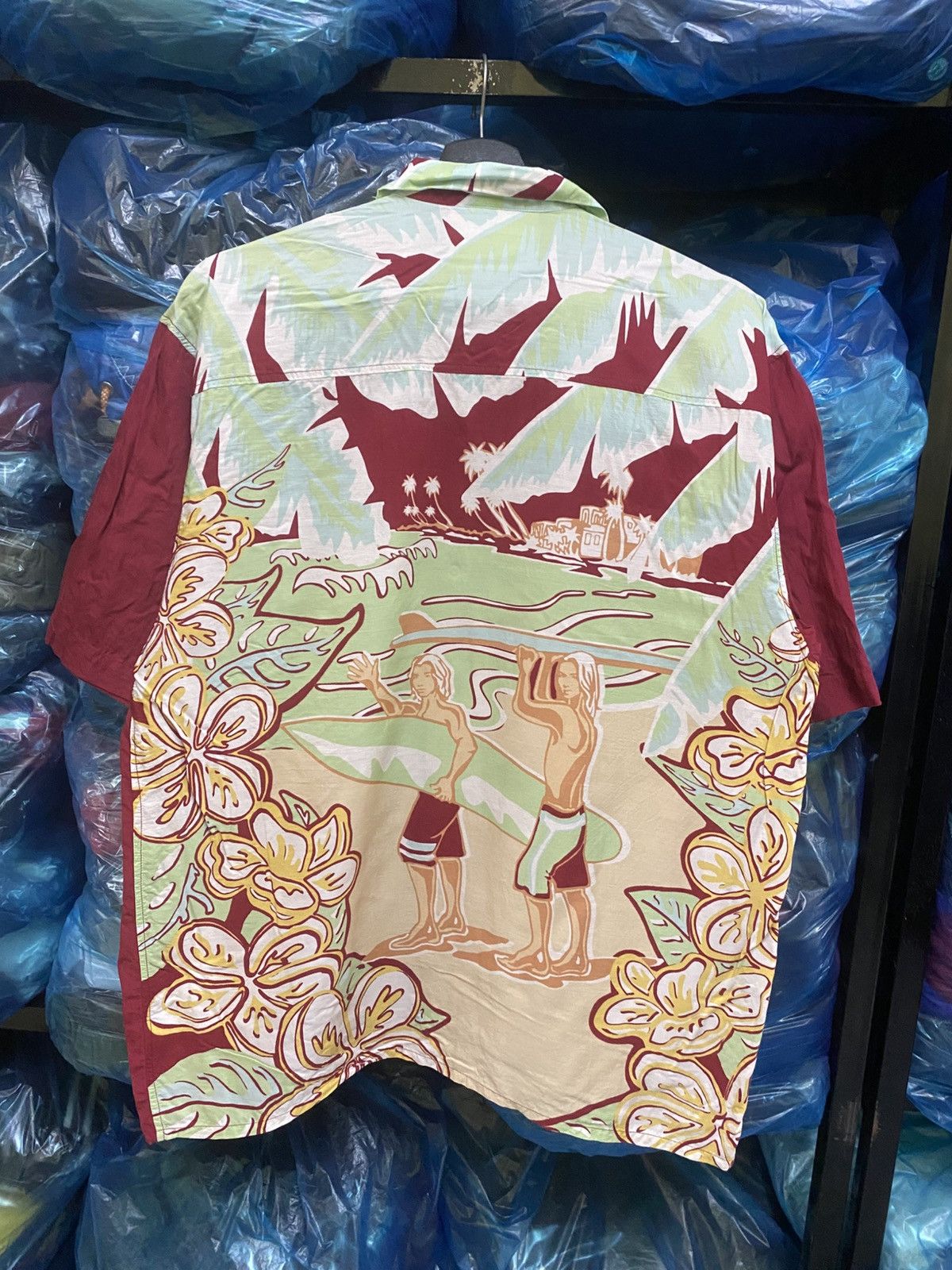 Japanese Brand Vintage 1998 Paradise Okinawa x Kinki Aloha Shirt Surfer Size US M / EU 48-50 / 2 - 3 Thumbnail