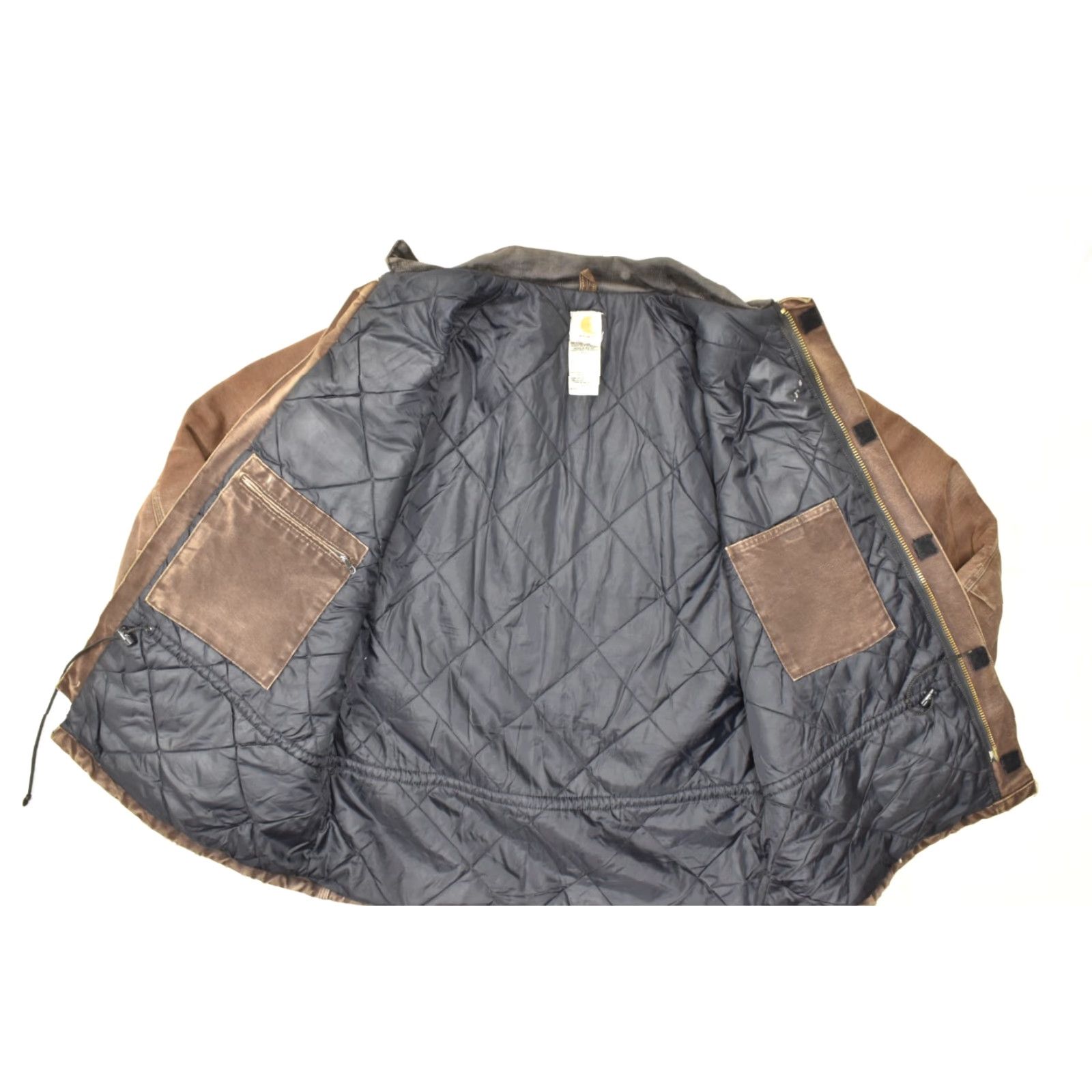 Carhartt VINTAGE Carhartt Jacket C26 DKB Arctic Traditional Coat Quilt Lined Duck Canvas Brown XL Parka Men Regular Zip Winter Fall Hunting Size US XL / EU 56 / 4 - 5 Thumbnail