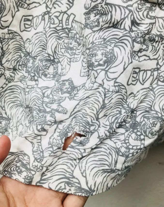 Japanese Brand Vintage Evisu Tiger Fullprint Japanese Fashion Style Size US XXL / EU 58 / 5 - 14 Thumbnail
