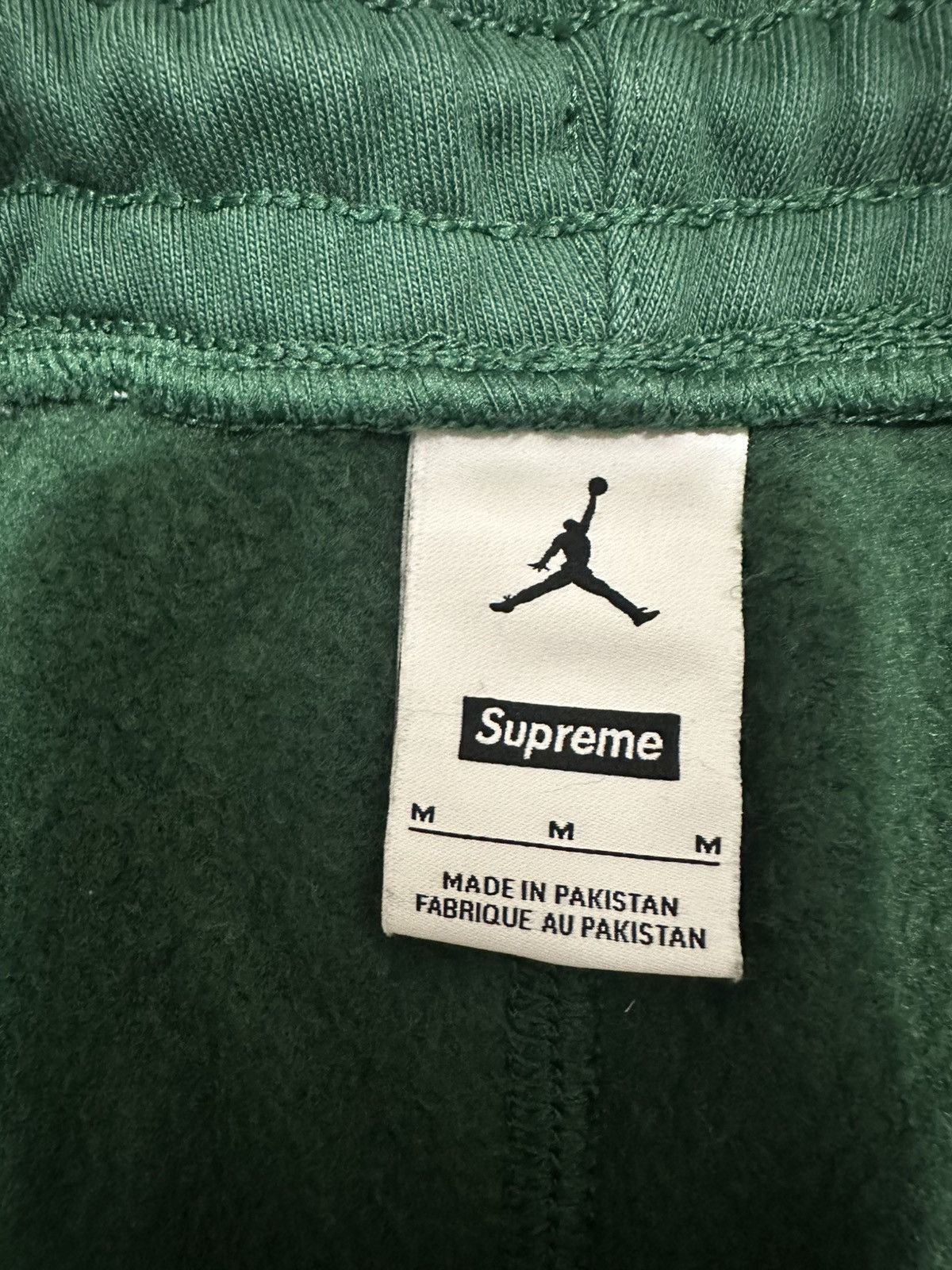 Jordan Brand × Supreme SUPREME X JORDAN FW24 SWEATPANTS SIZE MEDIUM GREEN Size US 32 / EU 48 - 6 Thumbnail