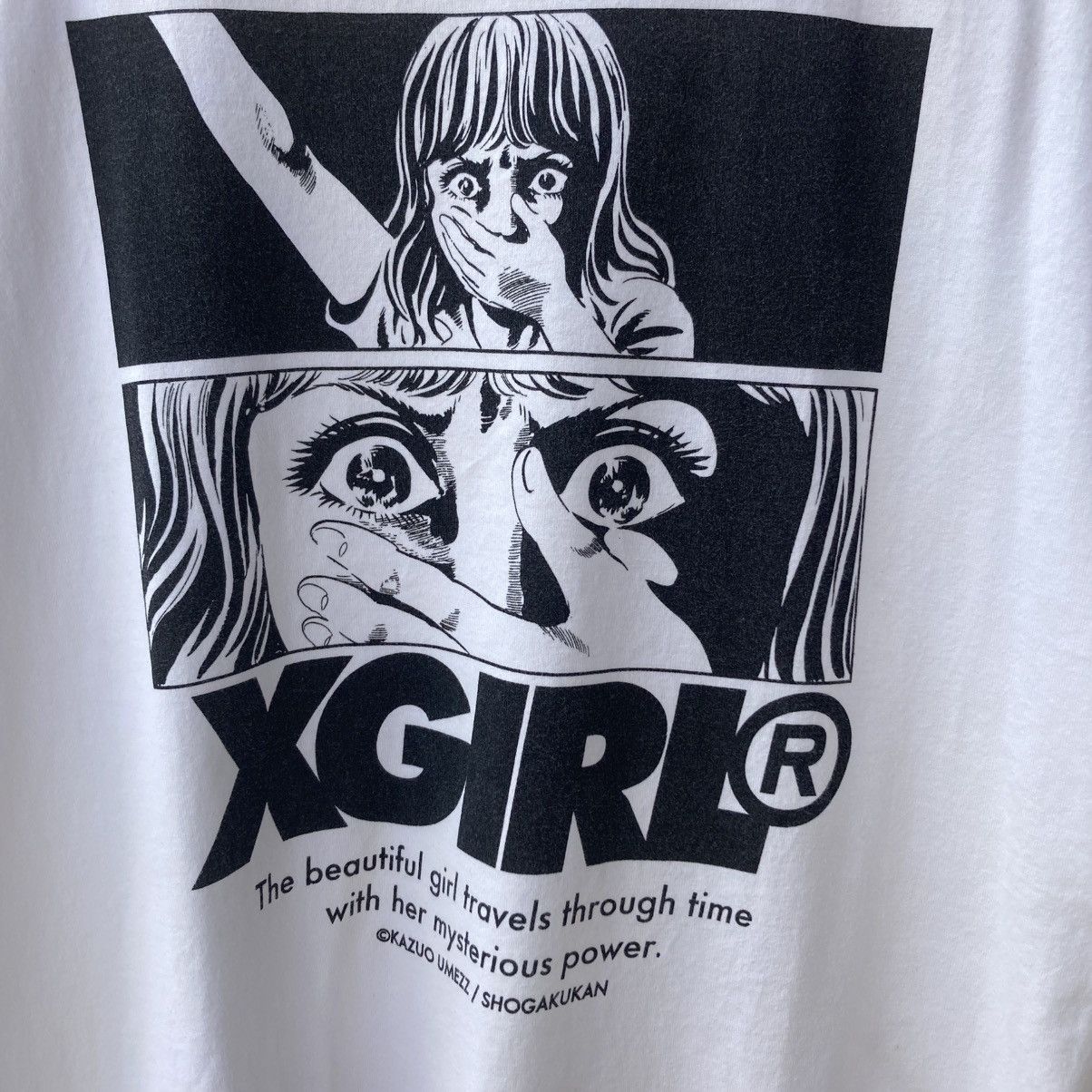 Japanese Brand X-Girl Japan Streetwear Skategang White T shirt Size US M / EU 48-50 / 2 - 2 Thumbnail