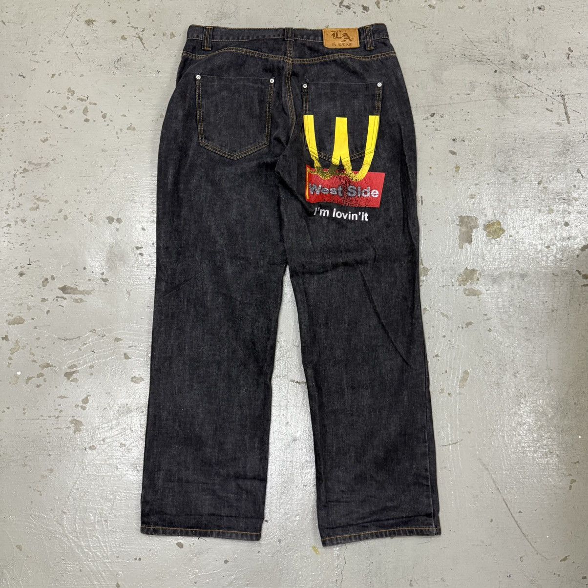 La Gear Vintage West Side Seagull Ripoff Travis Scott Flacko Denim Size US 36 / EU 52 - 1 Thumbnail