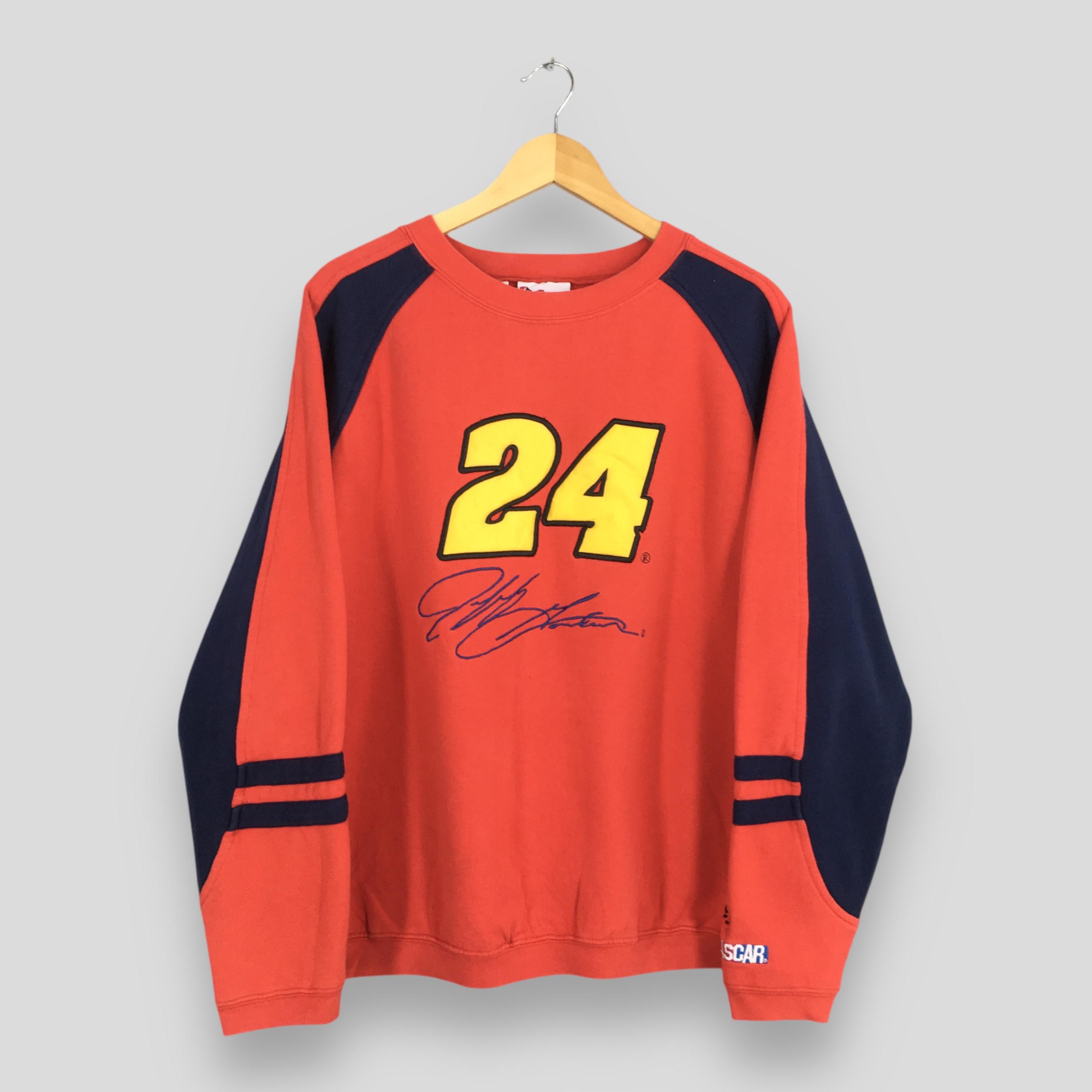 NASCAR Vintage 90s Jeff Gordon 24 Red Sweatshirt Large Size US L / EU 52-54 / 3 - 1 Thumbnail