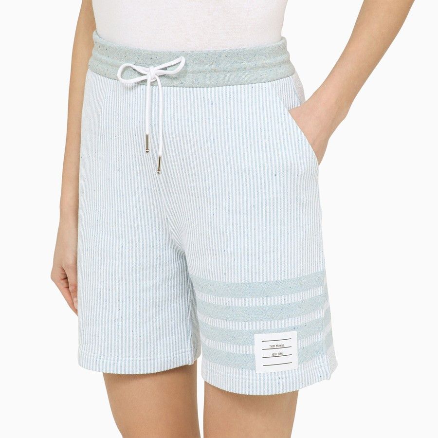 Thom Browne o1d2blof1024 Cotton Bermuda Short in Light Blue Size 27" / US 4 / IT 40 - 5 Thumbnail